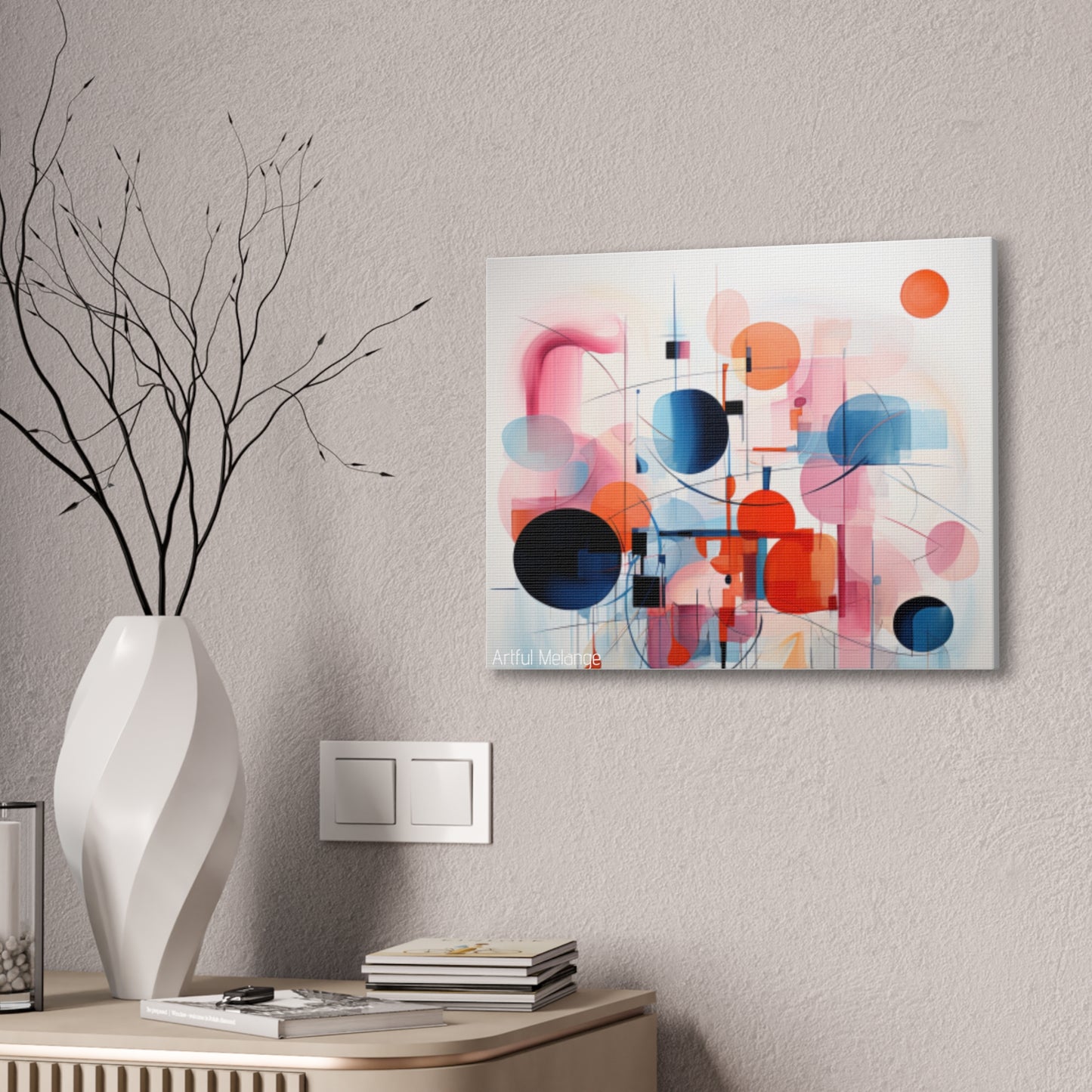 Primary Elegance: A Symphony of Sophistication Canvas Print