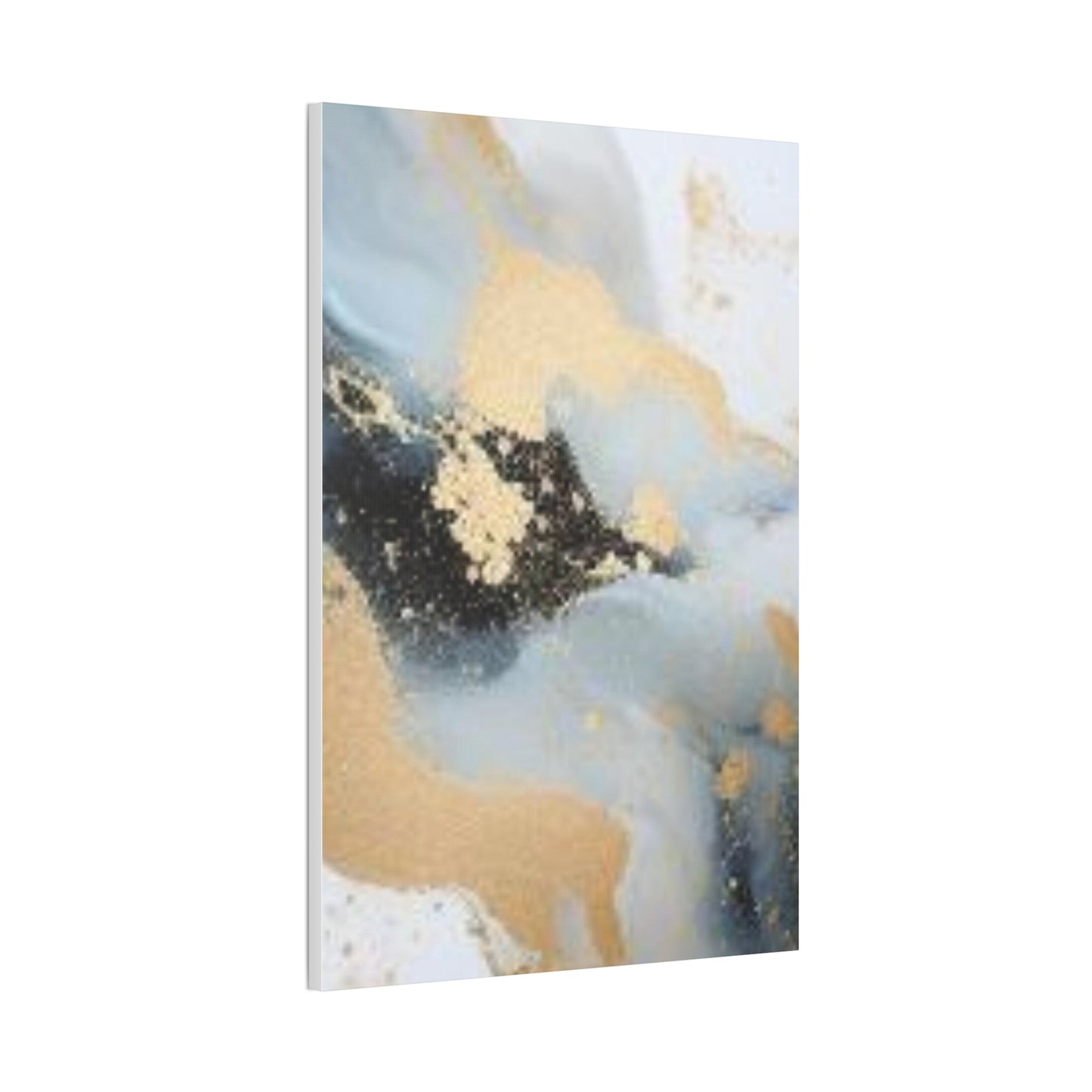 Gold and Black Elegance: A Symphony of Sophistication Canvas Print