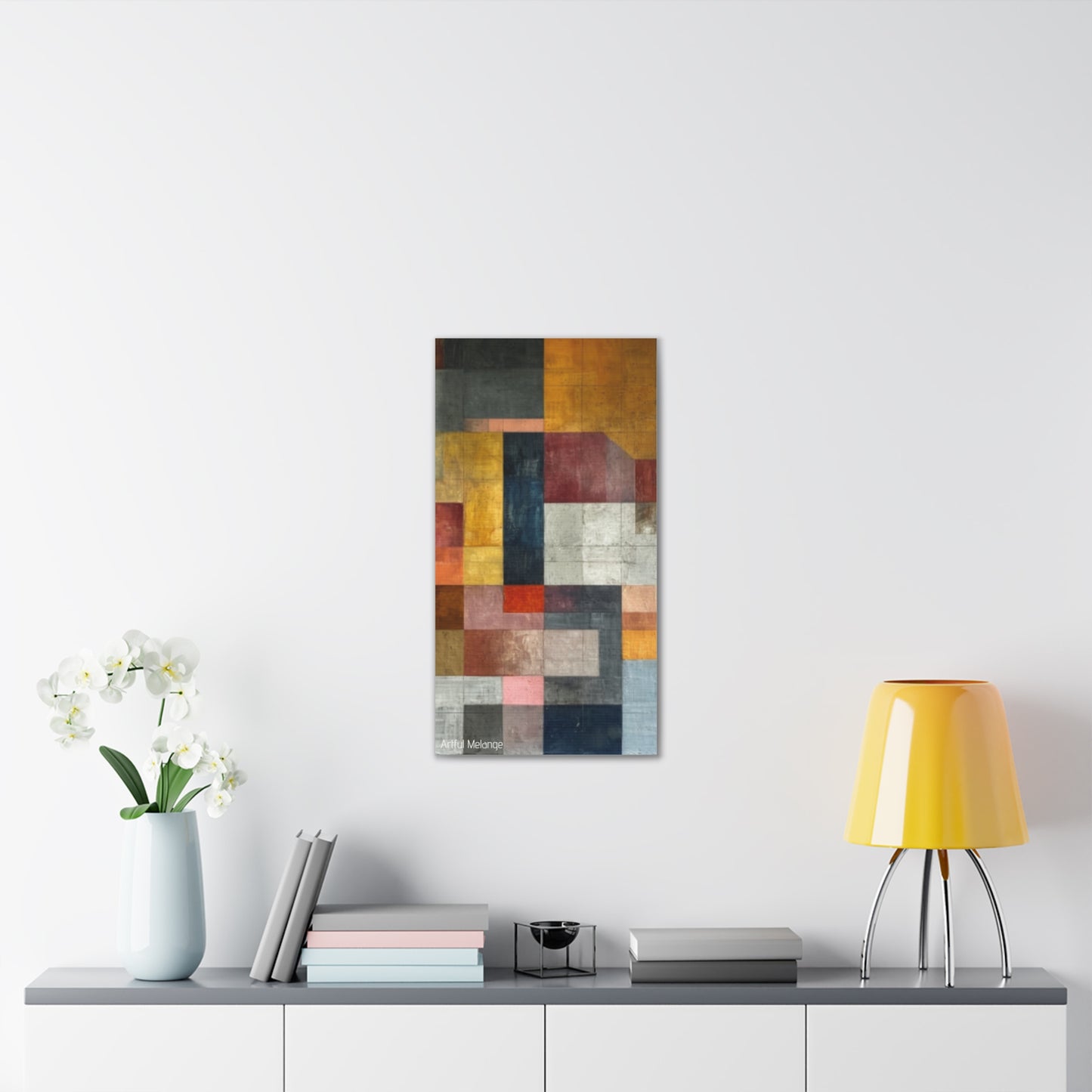 Primary Elegance: A Symphony of Sophistication Canvas Print