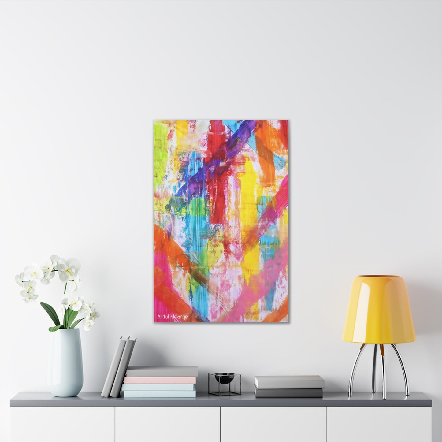 Primary Elegance: A Symphony of Sophistication Canvas Print