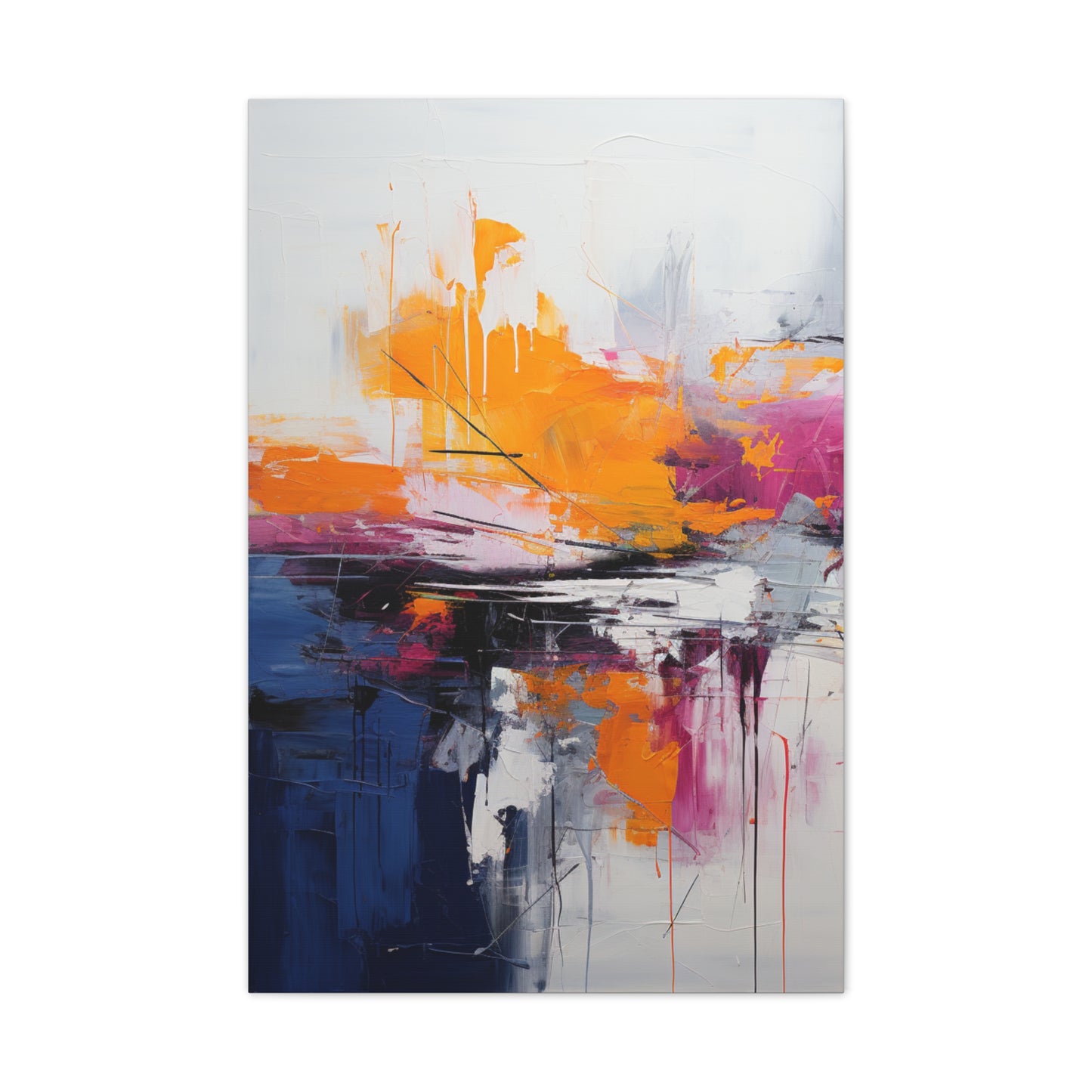 Primary Elegance: A Symphony of Sophistication Canvas Print