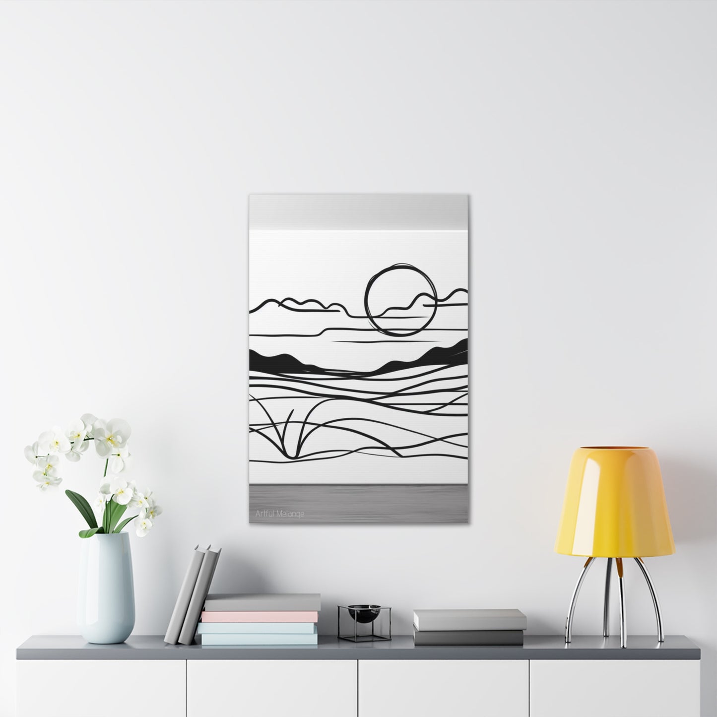 Primary Elegance: A Symphony of Sophistication Canvas Print