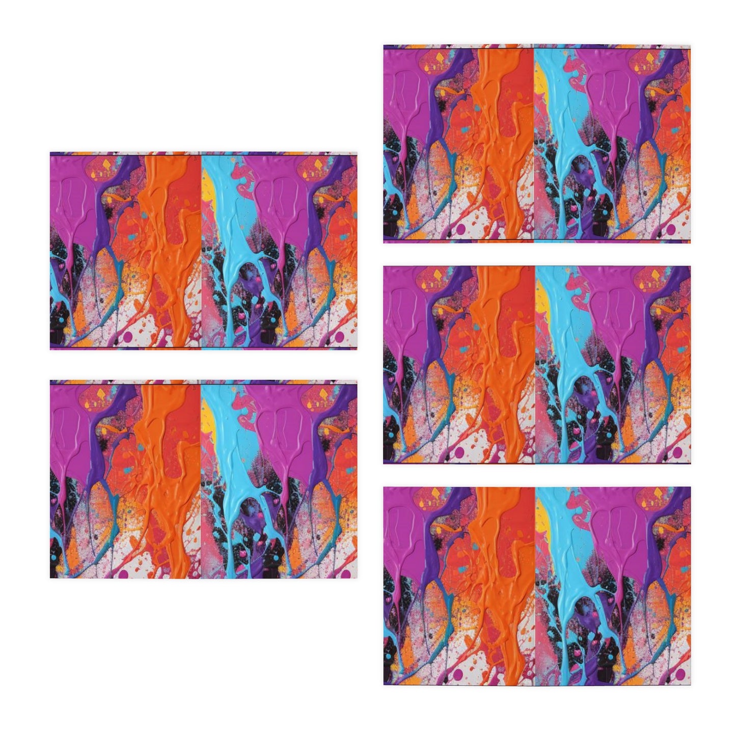 Elegance in Ink:  Abstract Art Note Card Set(5-Pack)