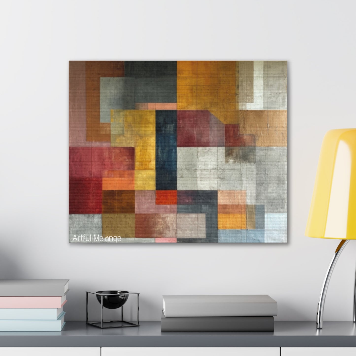 Primary Elegance: A Symphony of Sophistication Canvas Print