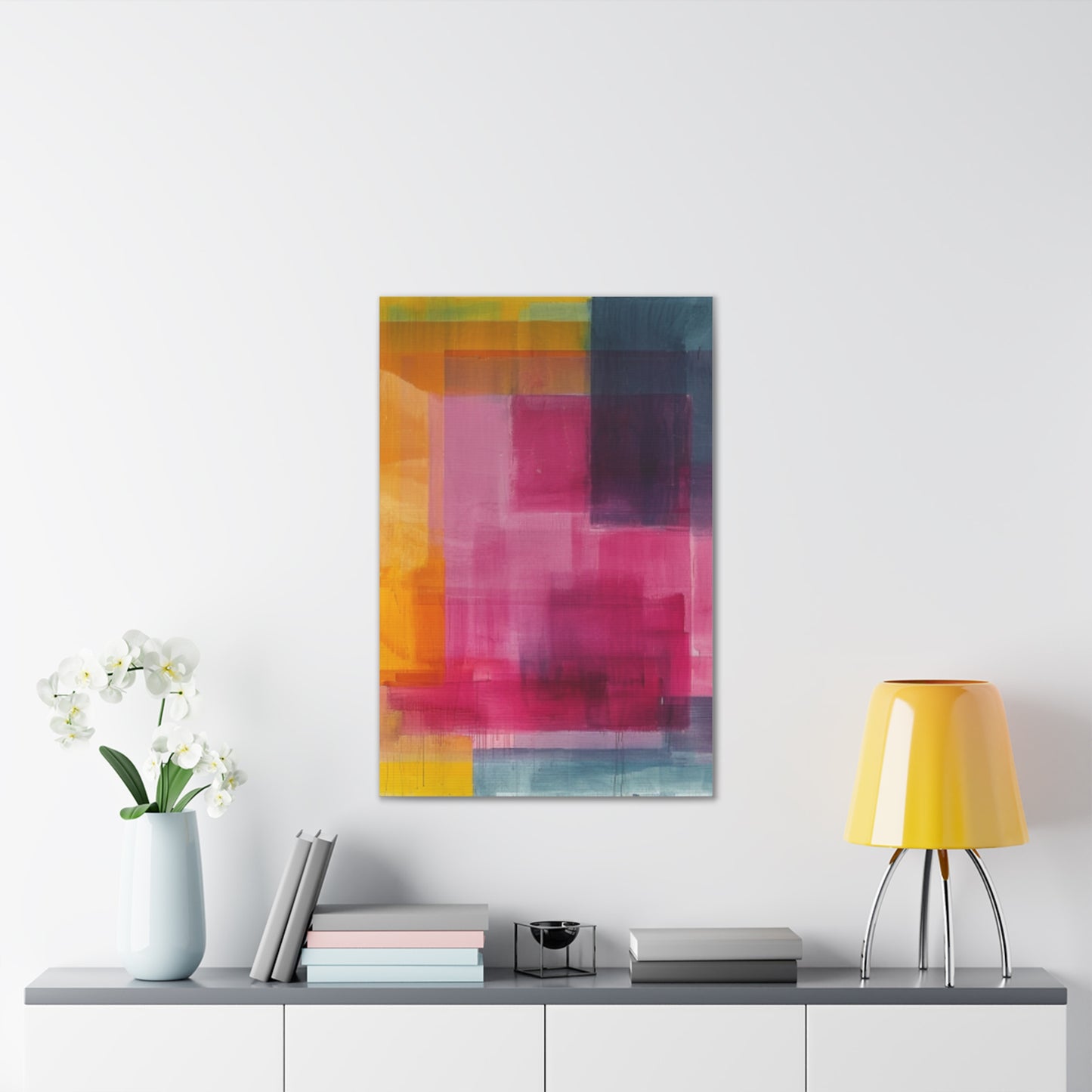 Primary Elegance: A Symphony of Sophistication Canvas Print