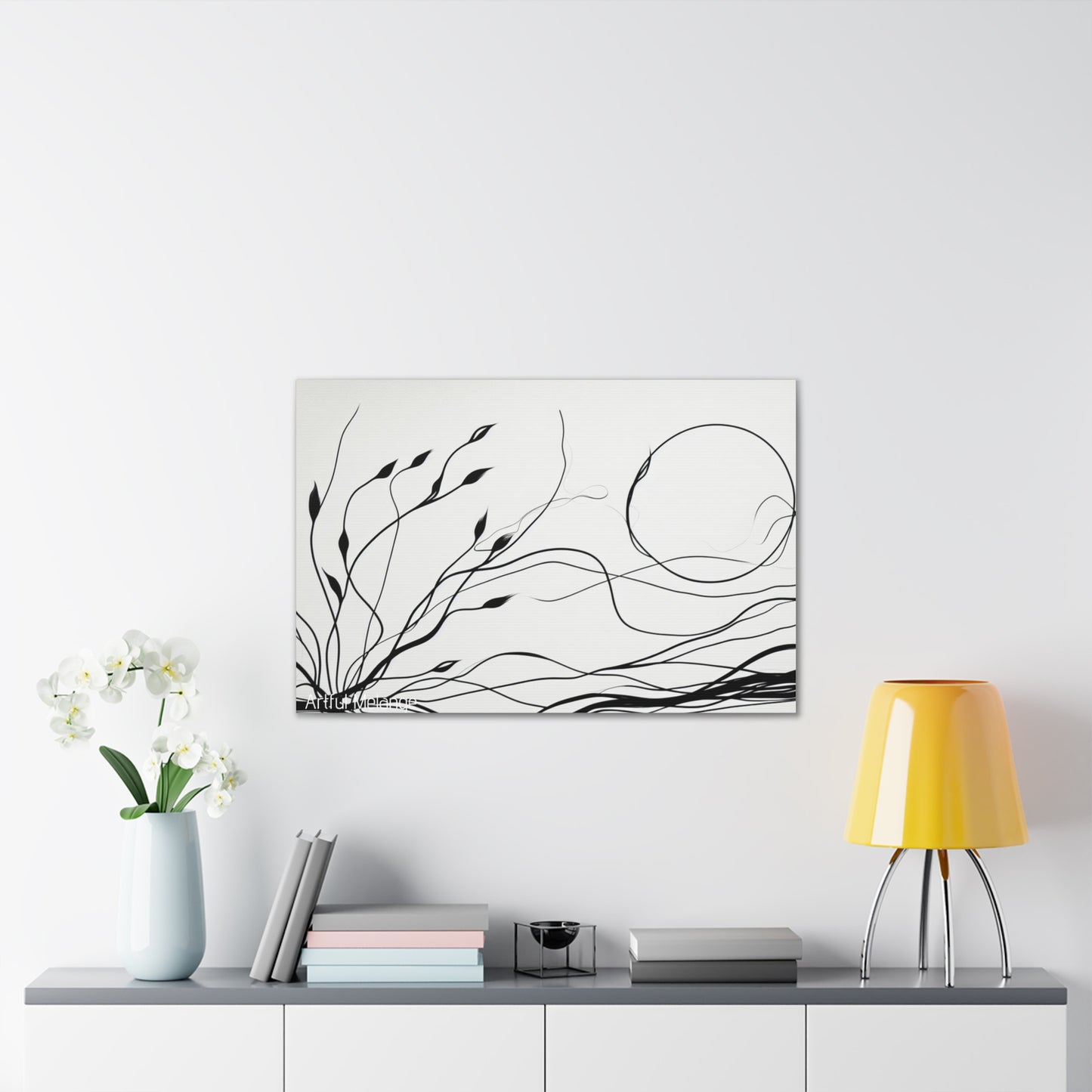 Primary Elegance: A Symphony of Sophistication Canvas Print