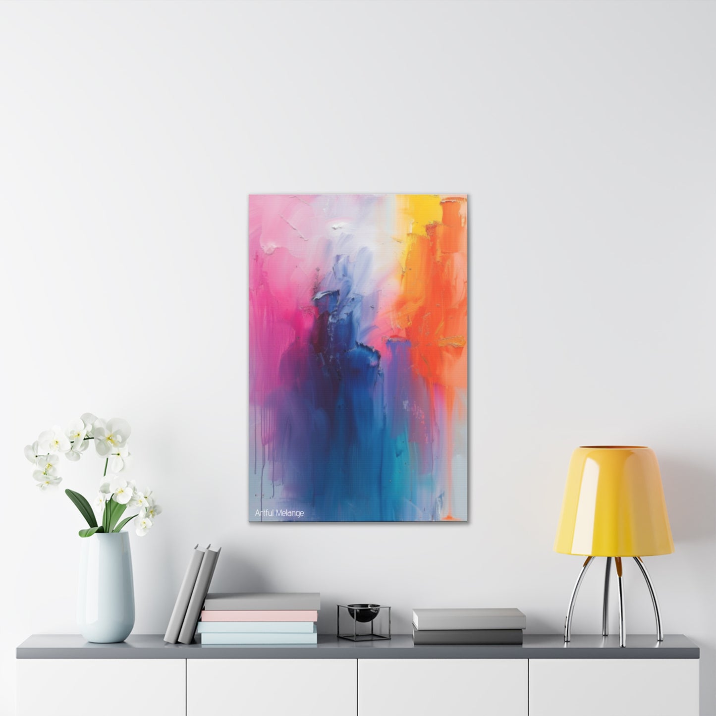 Primary Elegance: A Symphony of Sophistication Canvas Print