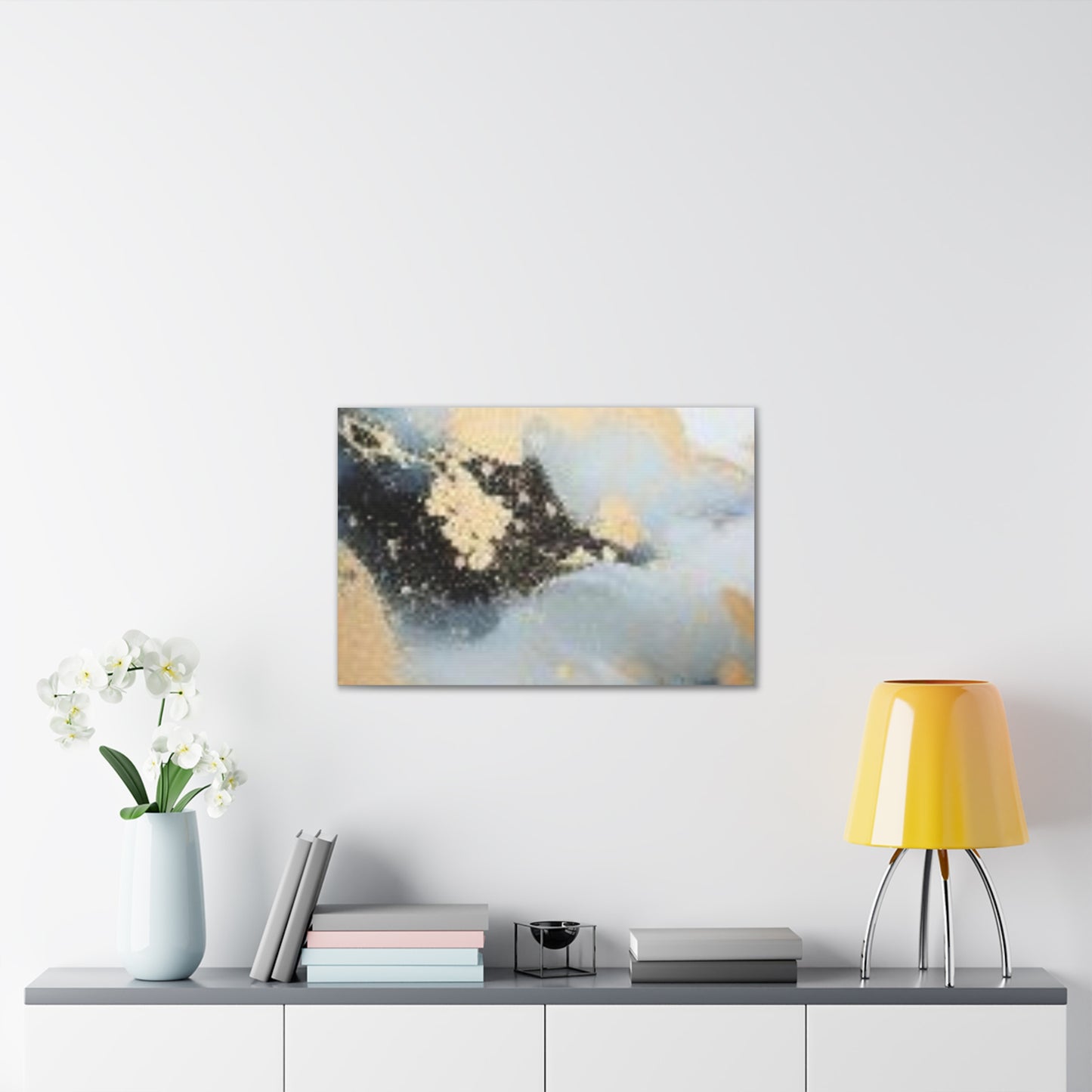 Gold and Black Elegance: A Symphony of Sophistication Canvas Print