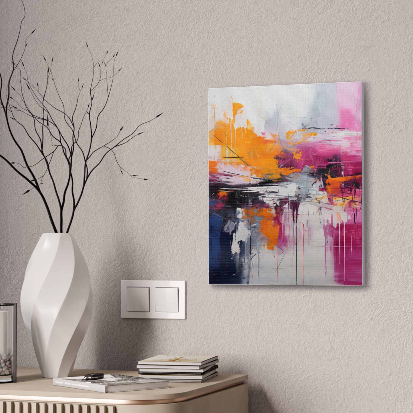 Primary Elegance: A Symphony of Sophistication Canvas Print