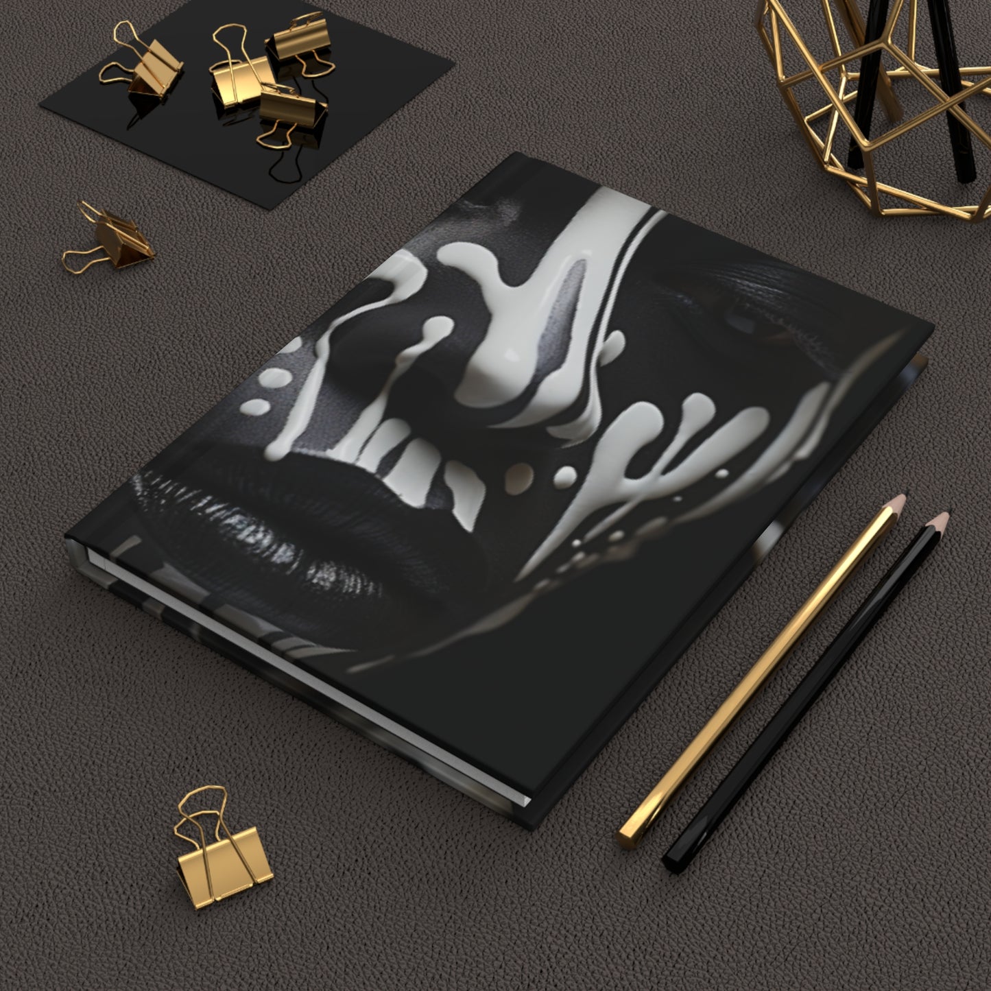 Elegance In Black: Melanated Hardcover Journal