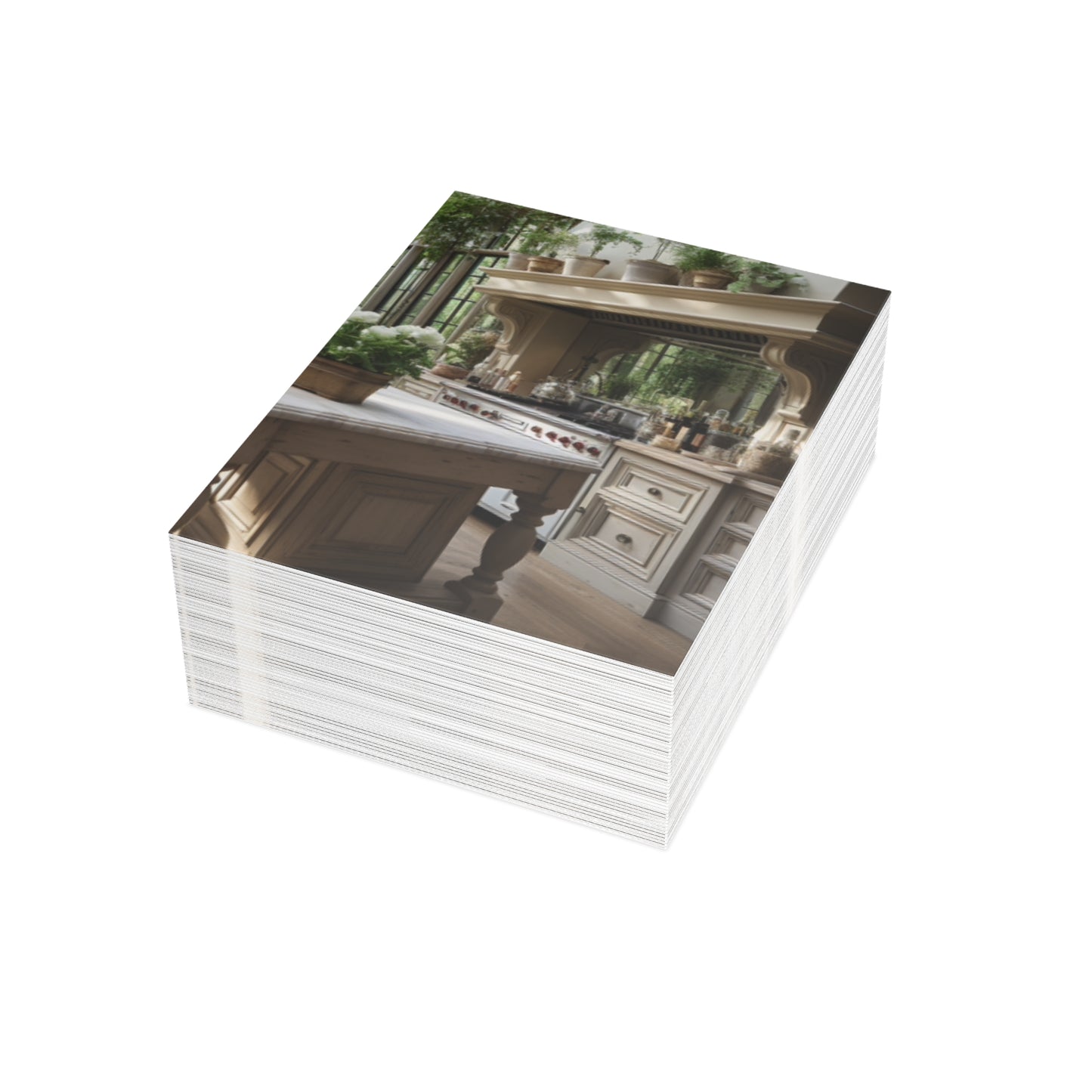 Elegant Kitchen Note Cards (1, 10, 30, and 50pcs)