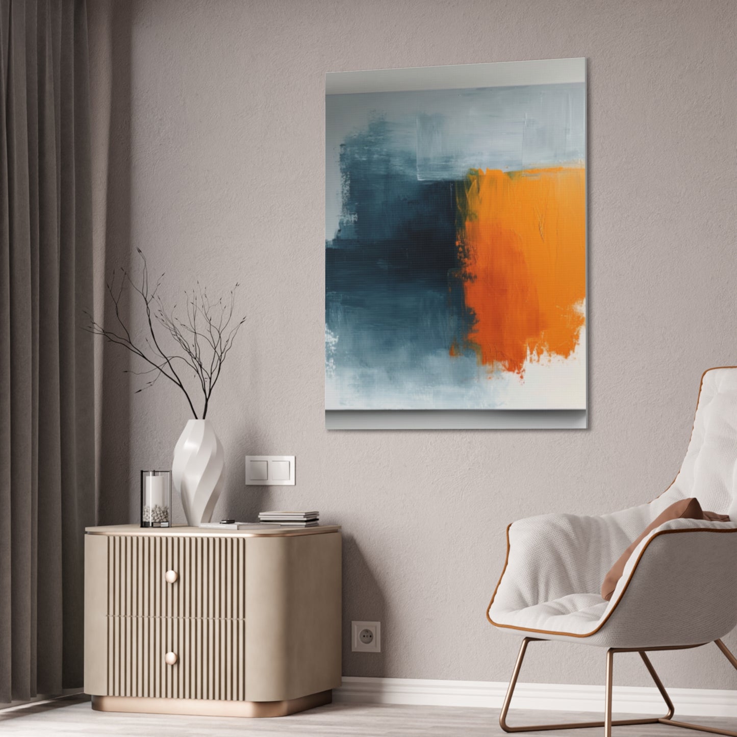 Primary Elegance: A Symphony of Sophistication Canvas Print