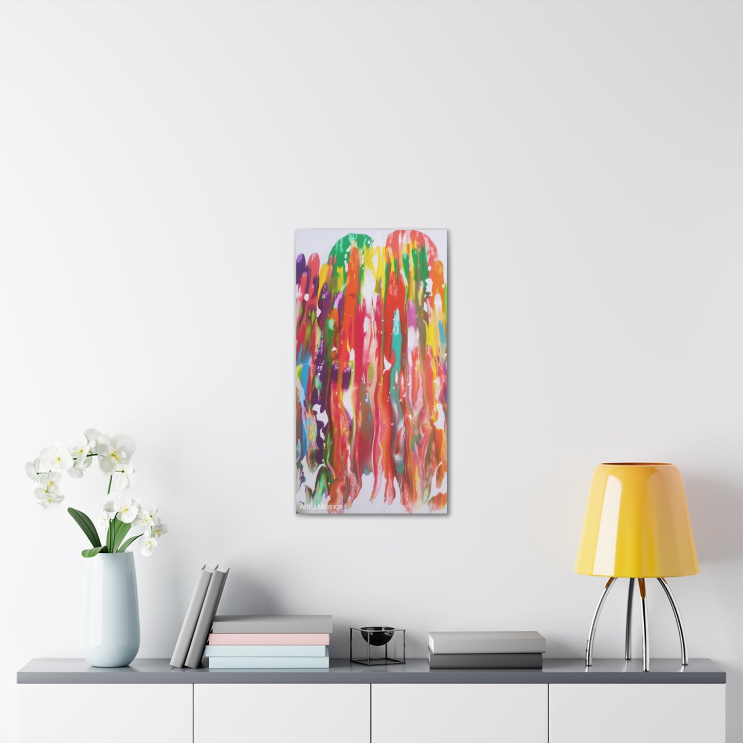 Primary Elegance: A Symphony of Sophistication Canvas Print