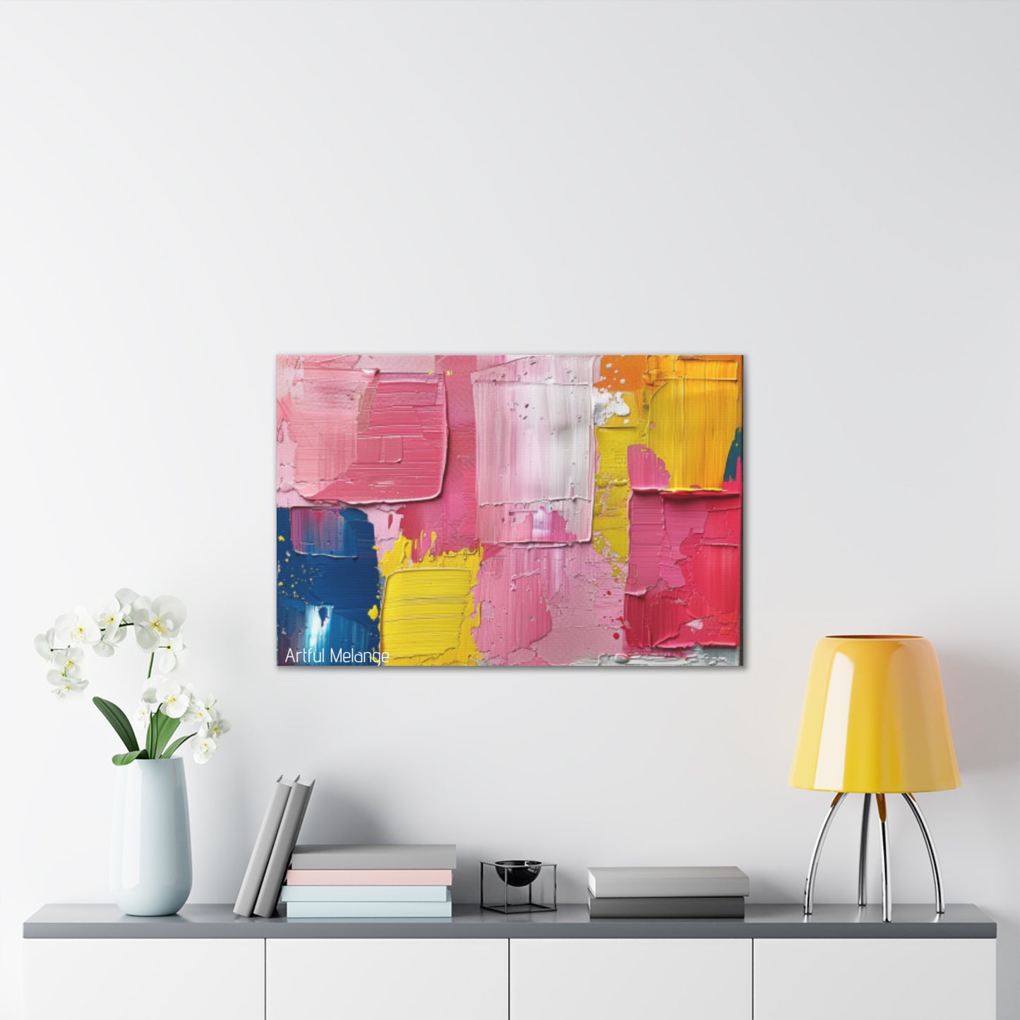 Primary Elegance: A Symphony of Sophistication Canvas Print