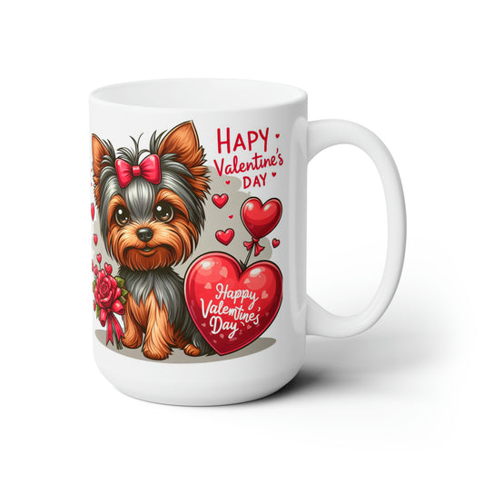 Love Paws- Yorkshire Terrier Valentine's Day Mug 15oz