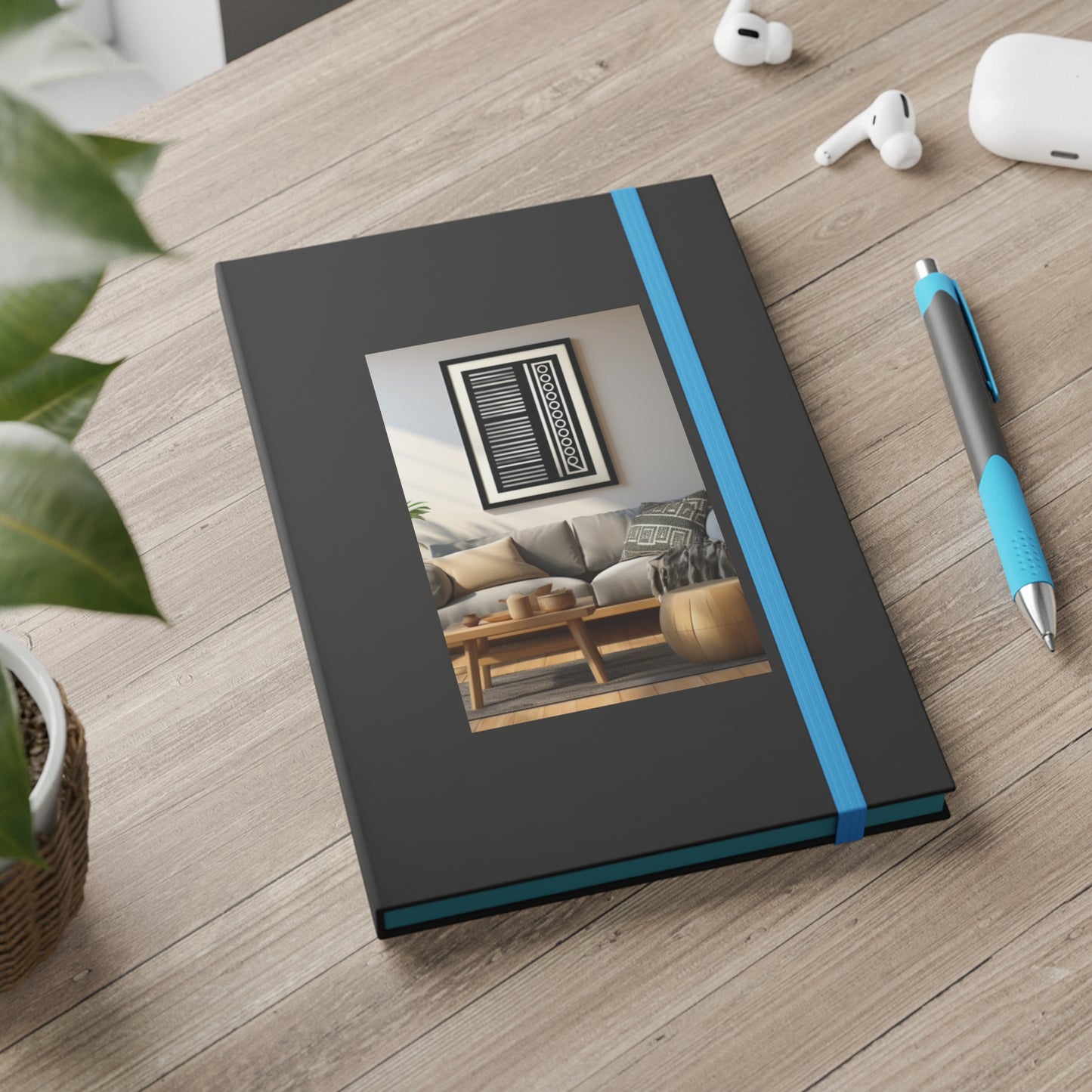 Living Space Design Cover Color Contrast Hardback Journal