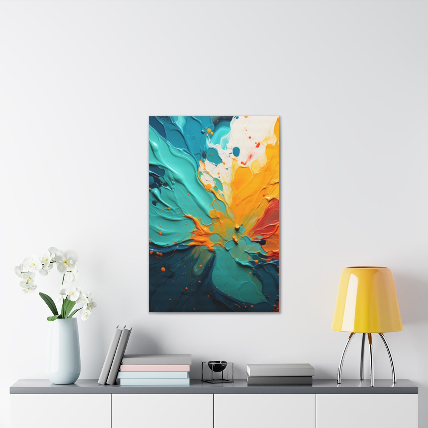 Primary Elegance: A Symphony of Sophistication Canvas Print