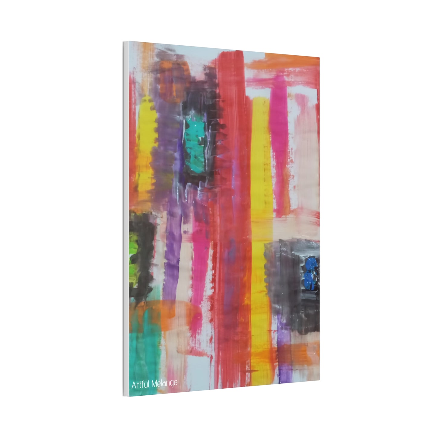 Primary Elegance: A Symphony of Sophistication Canvas Print