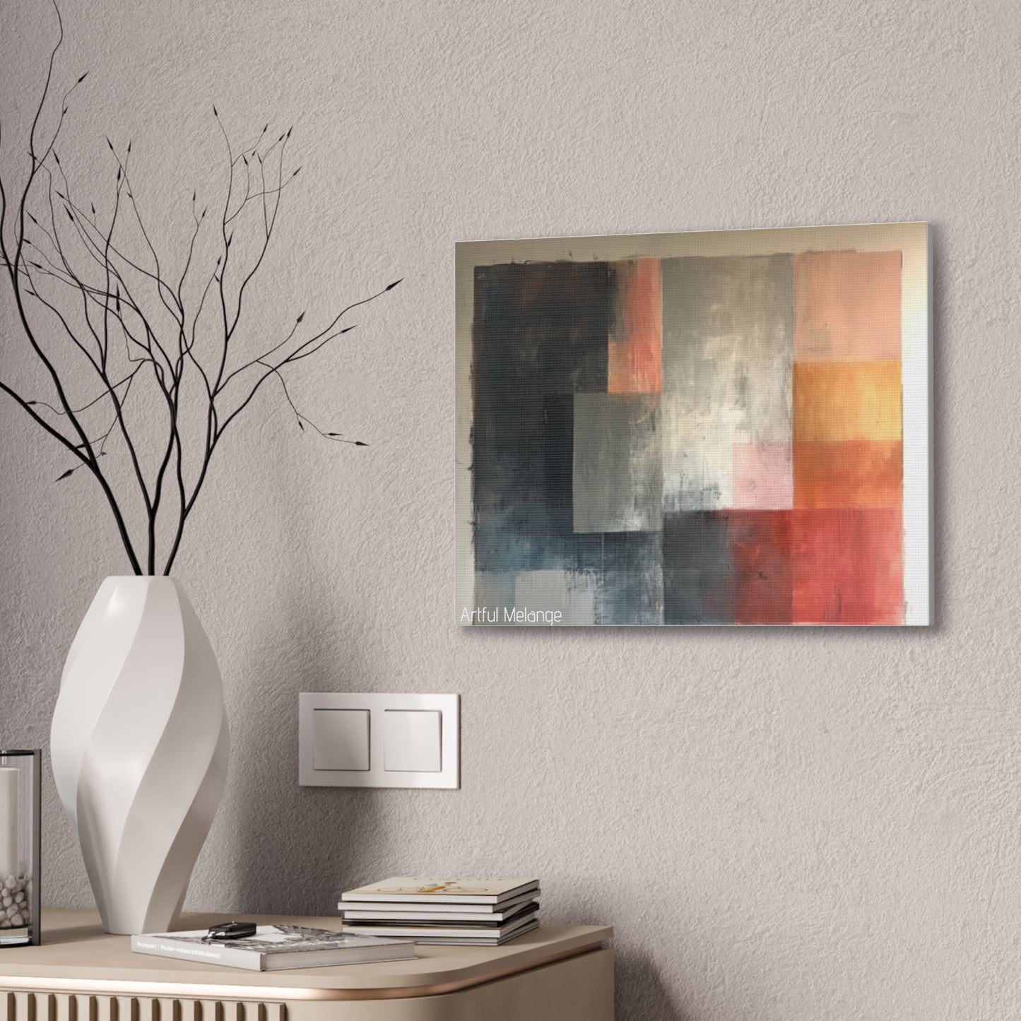 Primary Elegance: A Symphony of Sophistication Canvas Print