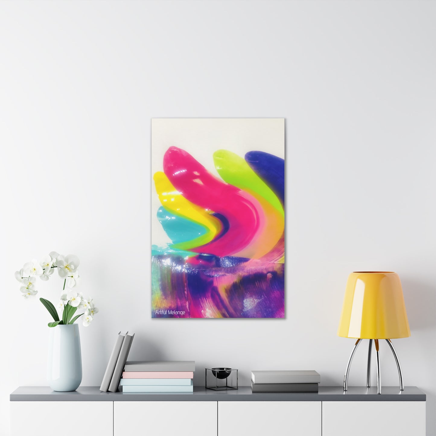 Primary Elegance: A Symphony of Sophistication Canvas Print