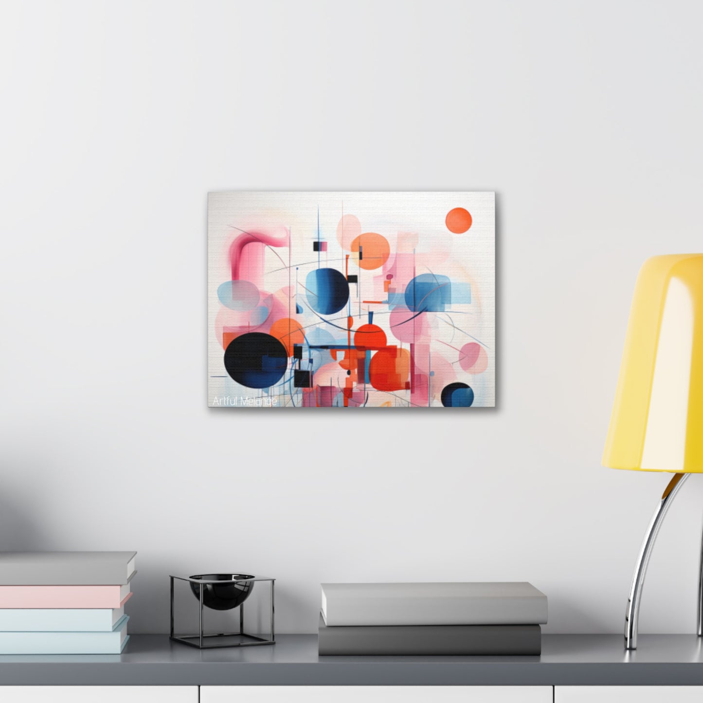 Primary Elegance: A Symphony of Sophistication Canvas Print