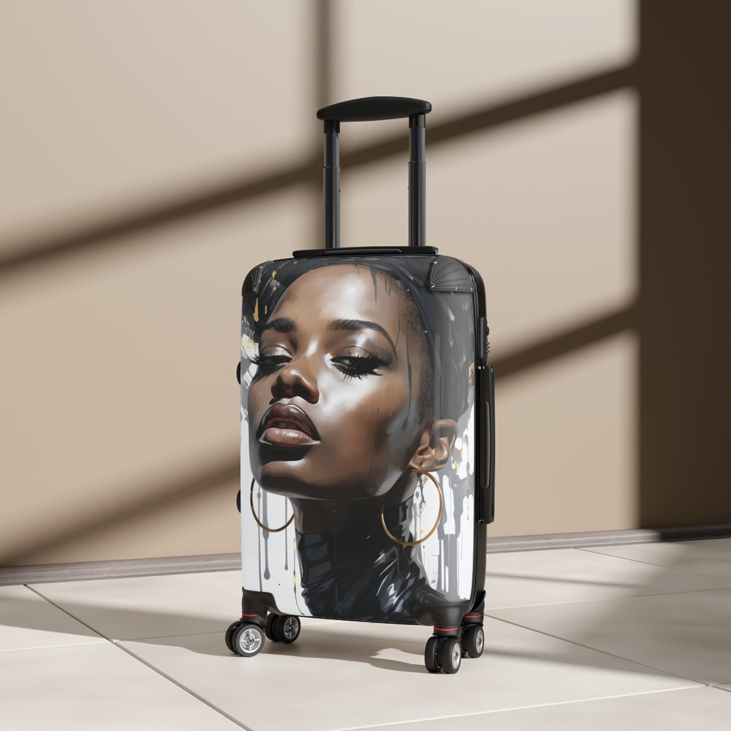 Melanated Jetsetter: Stylish Travel Luggage Pieces