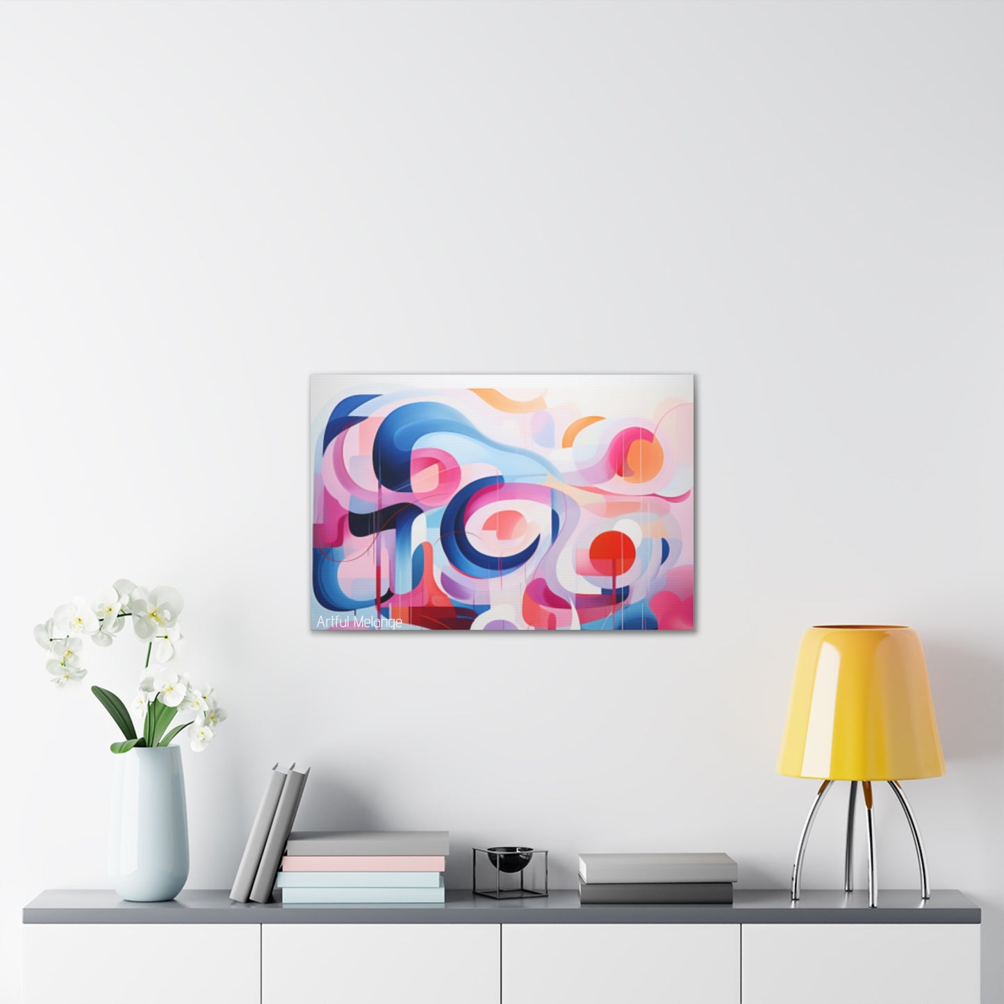 Primary Elegance: A Symphony of Sophistication Canvas Print