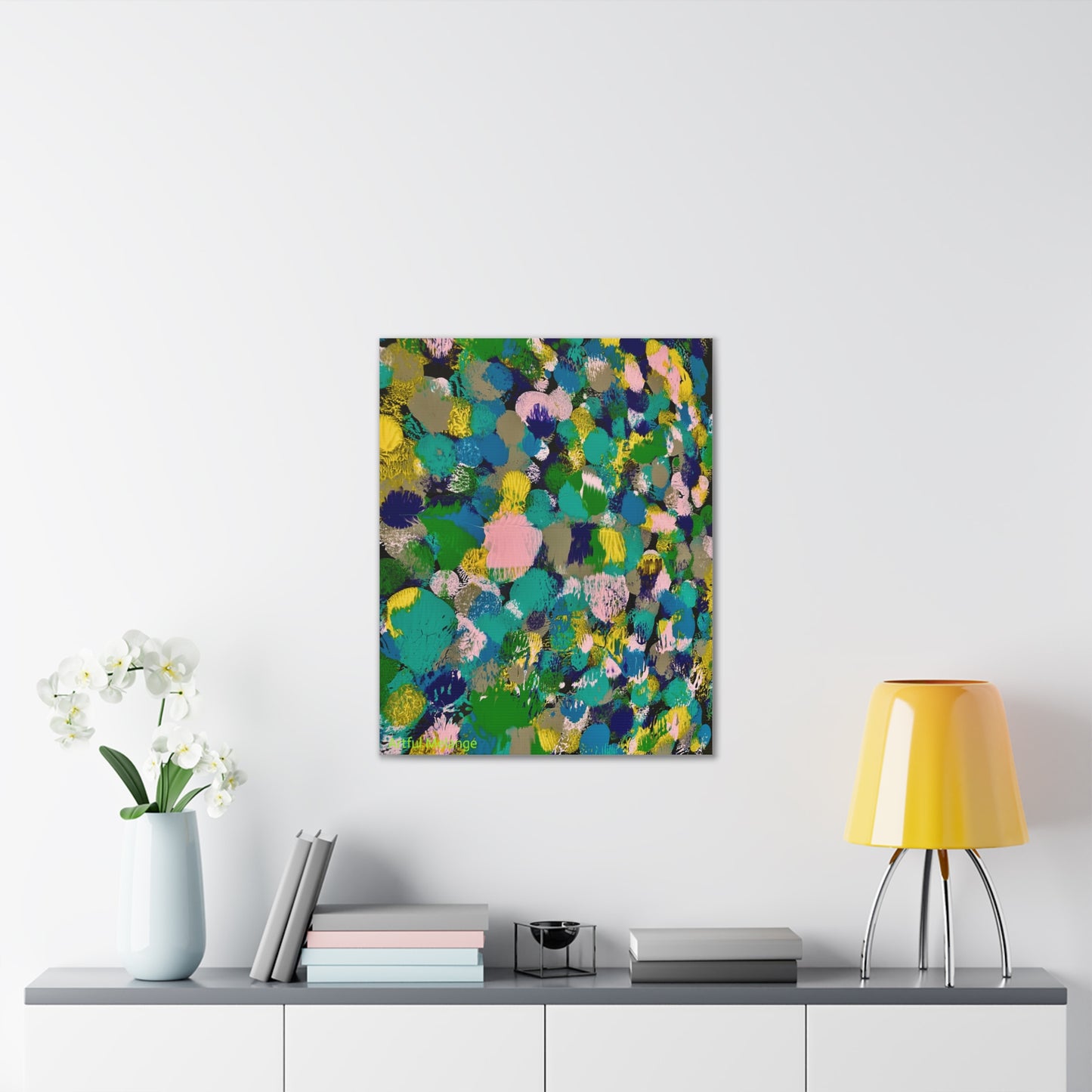 Acrylic Abstract Canvas Print - Richly Textured Artistry