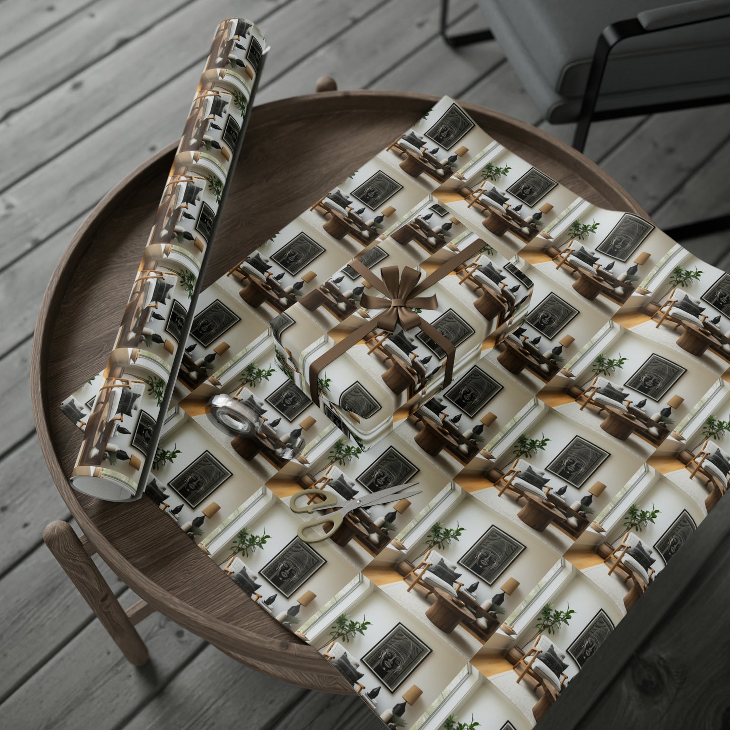 Afro Centric Wrapping Paper - Dark & Rich Textured Design