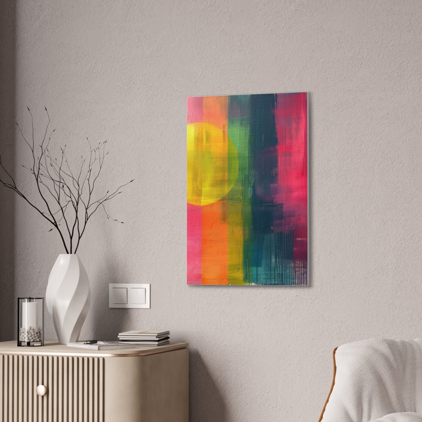 Primary Elegance: A Symphony of Sophistication Canvas Print