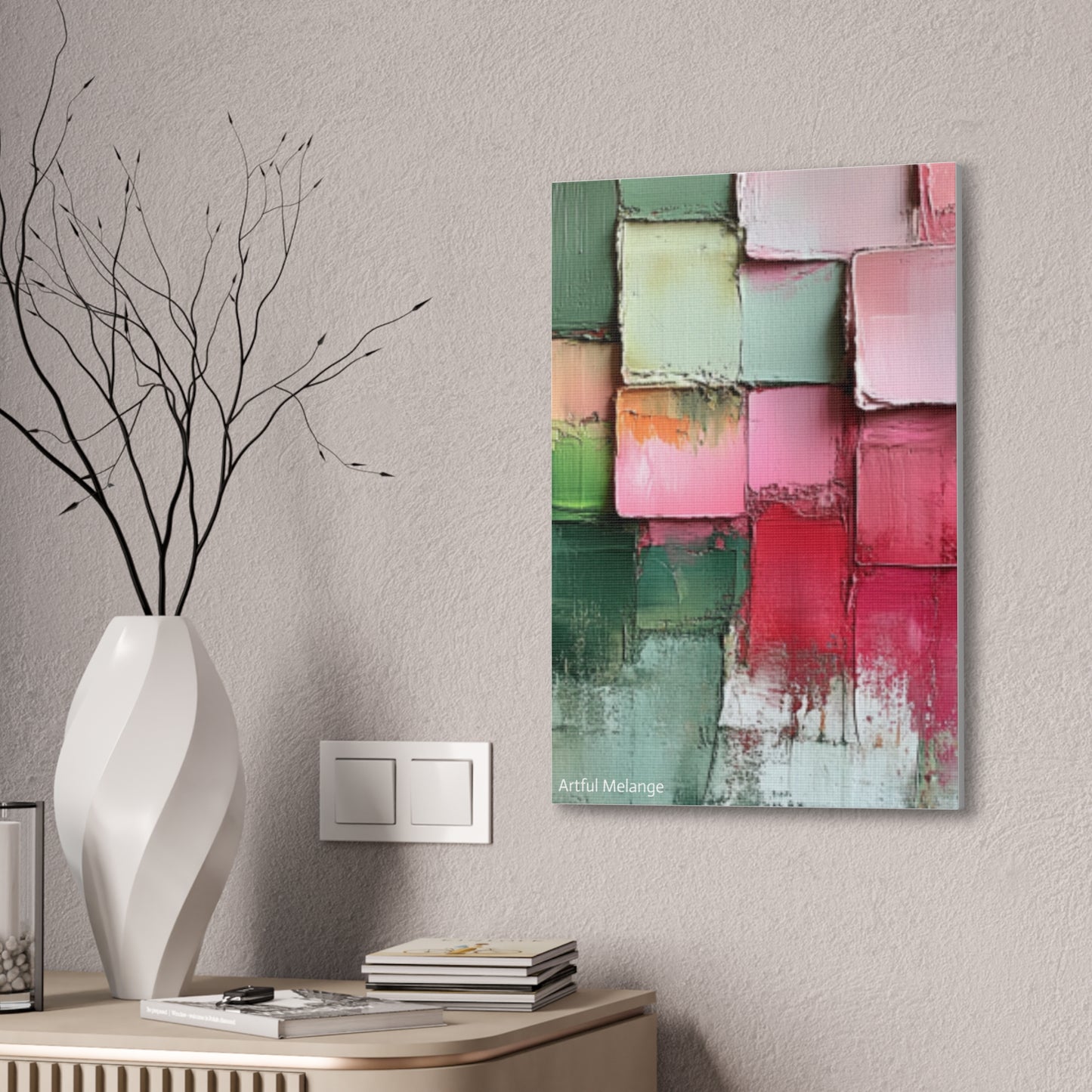 Acrylic Abstract Canvas Print - Richly Textured Artistry