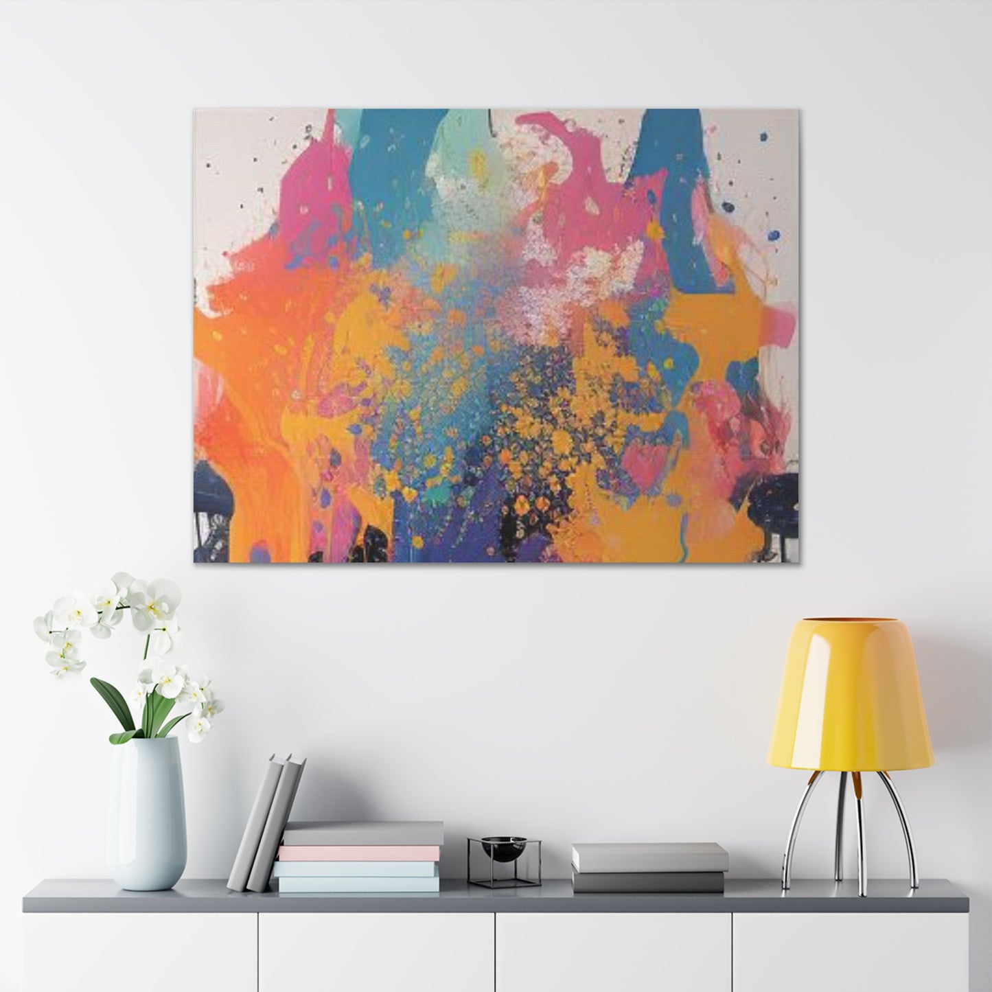 Primary Elegance: A Symphony of Sophistication Canvas Print