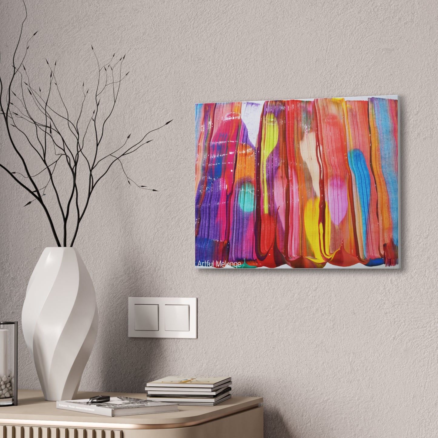 Primary Elegance: A Symphony of Sophistication Canvas Print