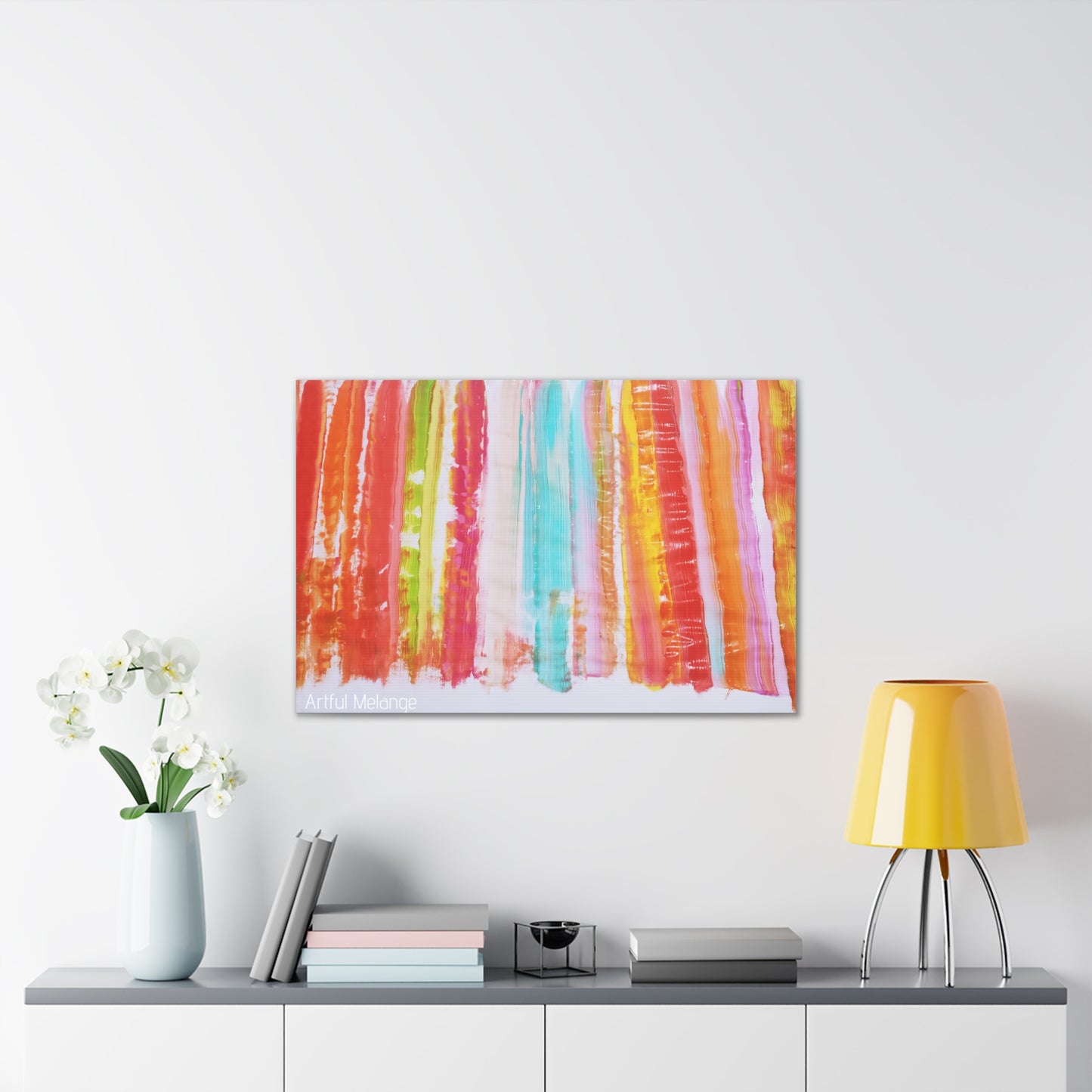 Primary Elegance: A Symphony of Sophistication Canvas Print