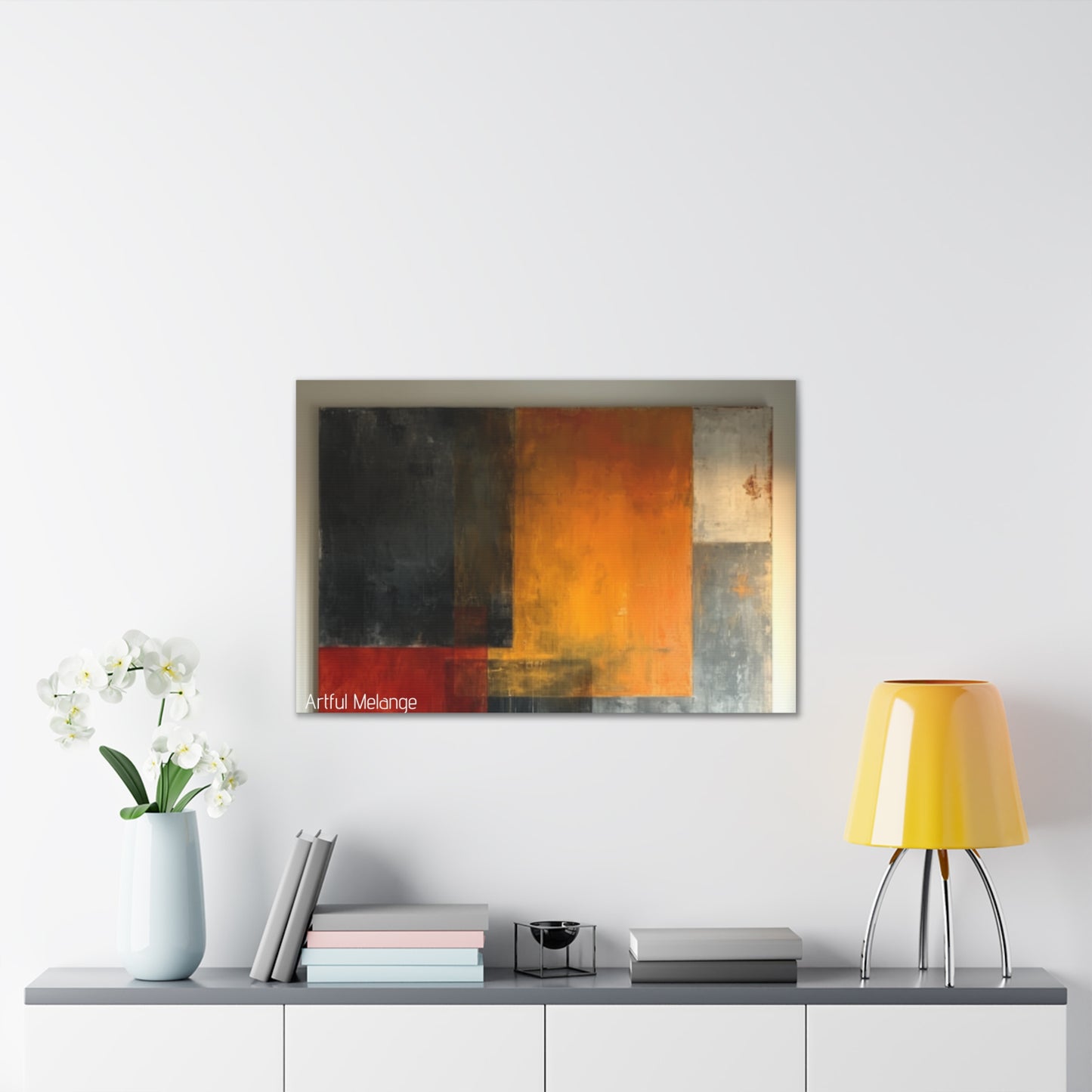 Primary Elegance: A Symphony of Sophistication Canvas Print