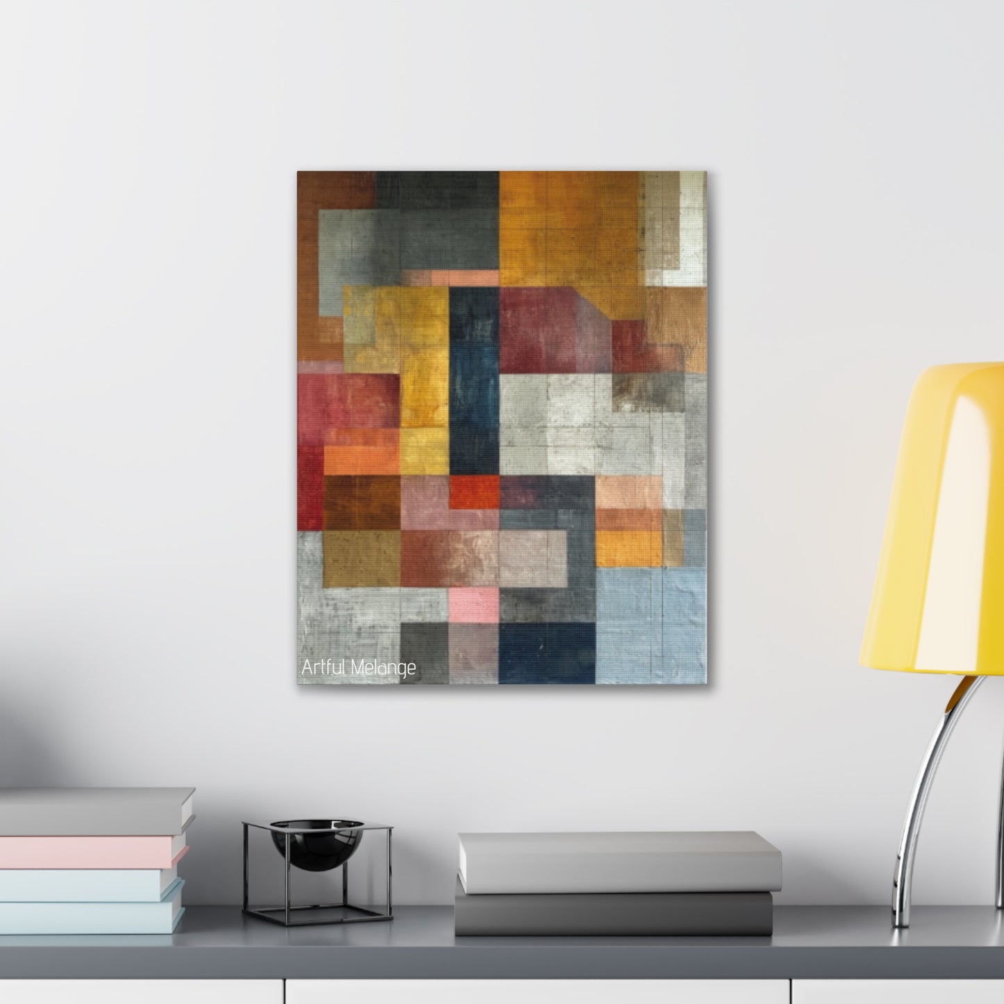 Primary Elegance: A Symphony of Sophistication Canvas Print