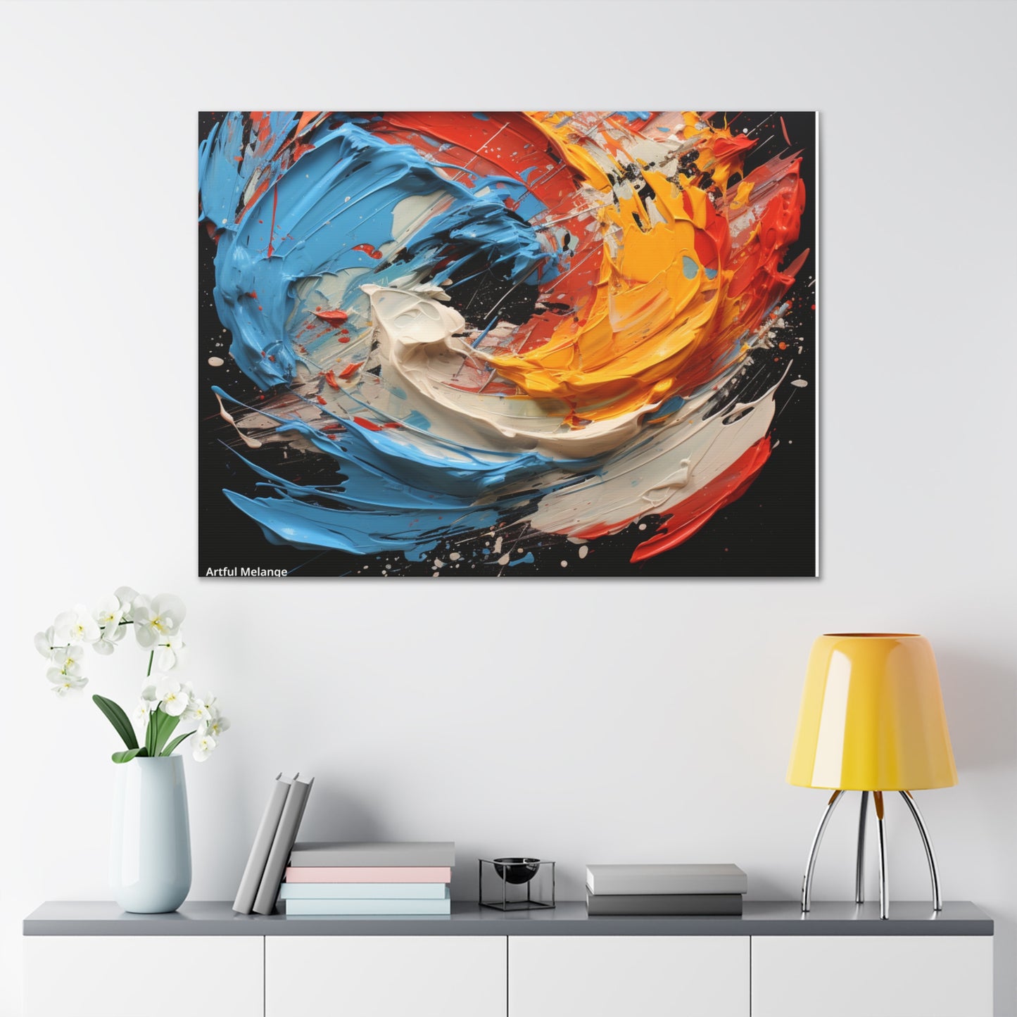 Acrylic Abstract  Canvas Print - Richly Textured Artistry