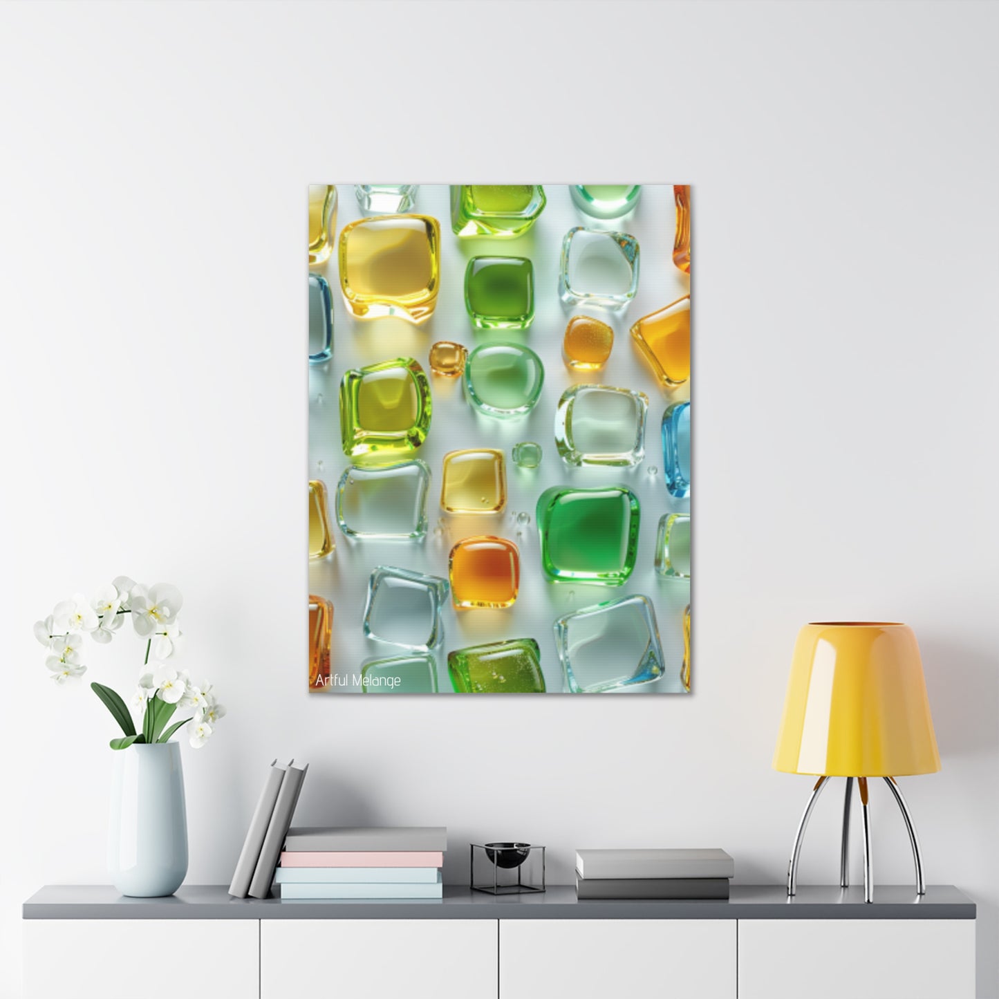 Primary Elegance: A Symphony of Sophistication Canvas Print