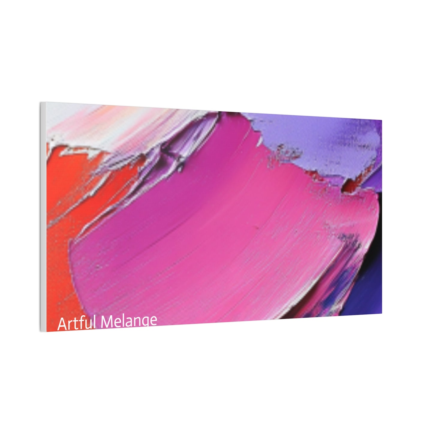 Acrylic Abstract Canvas Print - Homage to the Divine Nine/Red White Purple and Gold 10