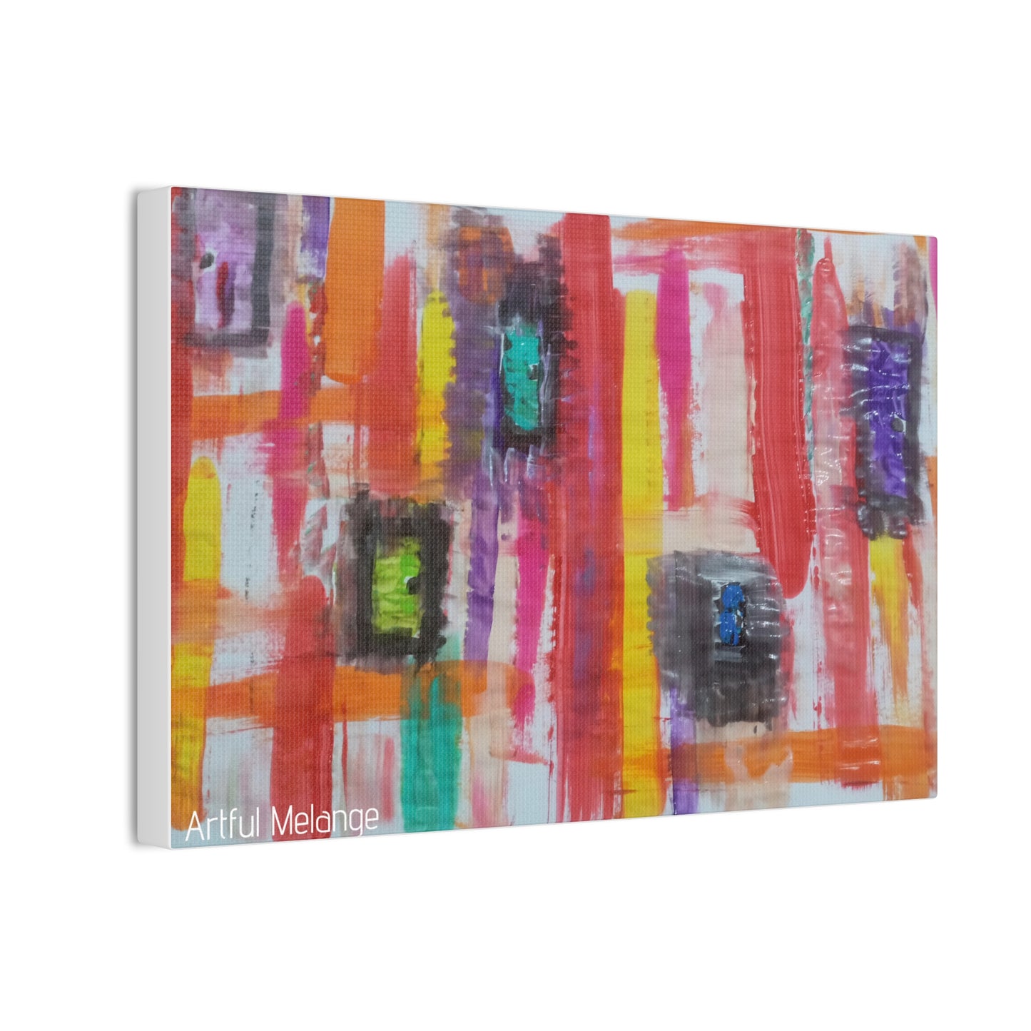 Primary Elegance: A Symphony of Sophistication Canvas Print