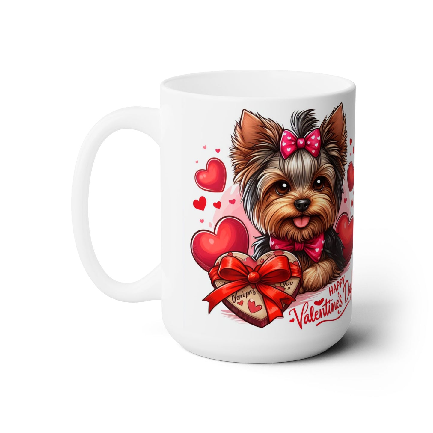 Love Paws- Yorkshire Terrier Valentine's Day Mug 15oz