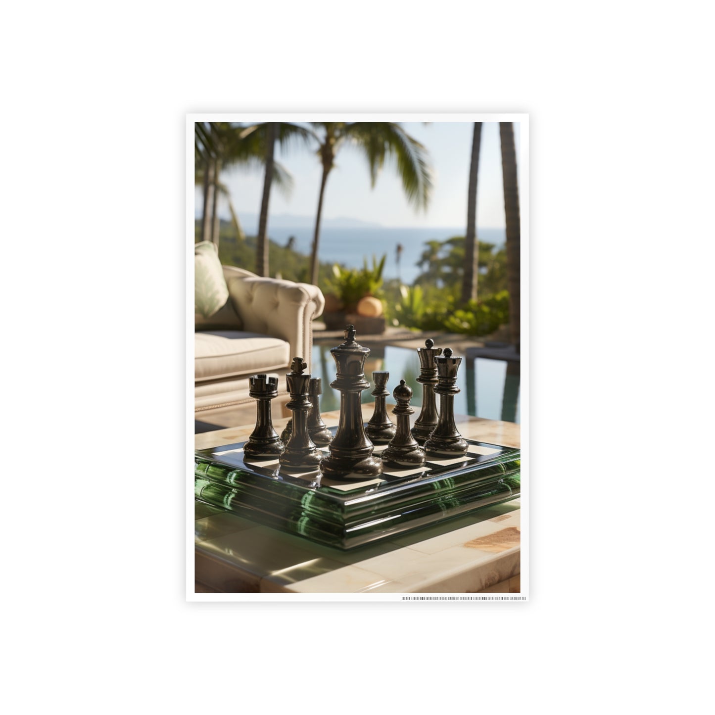 Grandmaster Majesty- Chess Set Poster Print Series