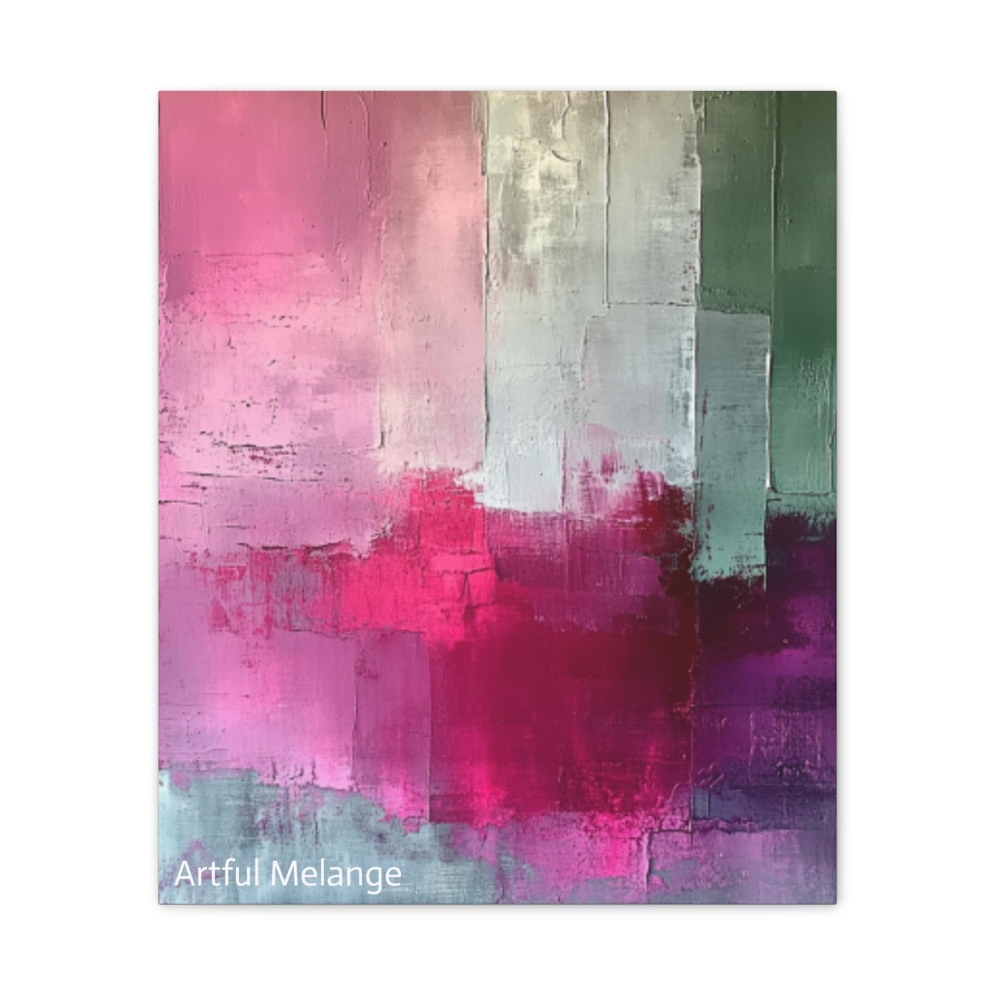 Acrylic Abstract Canvas Print - Richly Textured Artistry