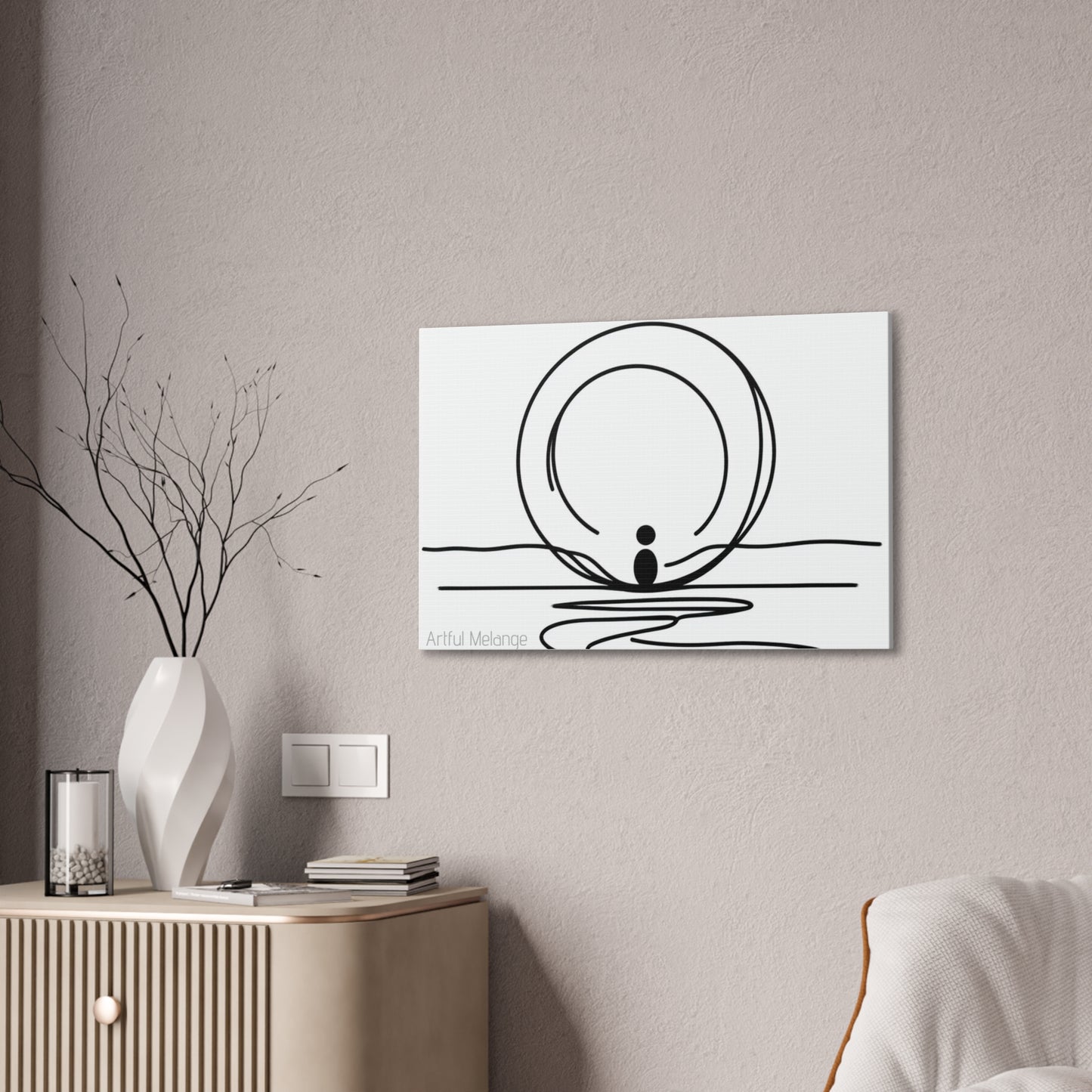 Primary Elegance: A Symphony of Sophistication Canvas Print