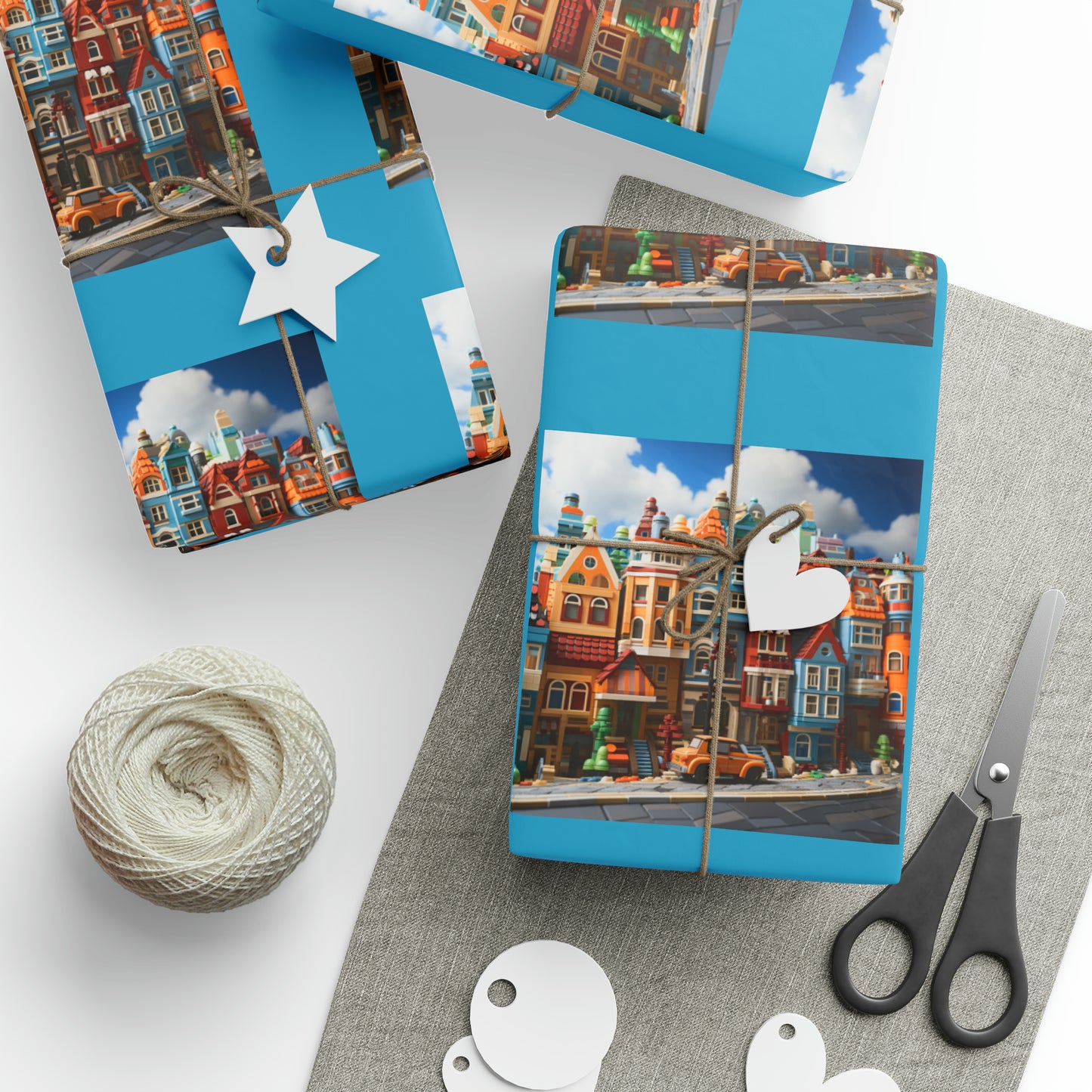 Brickopolis Wonders Children's Wrapping Paper