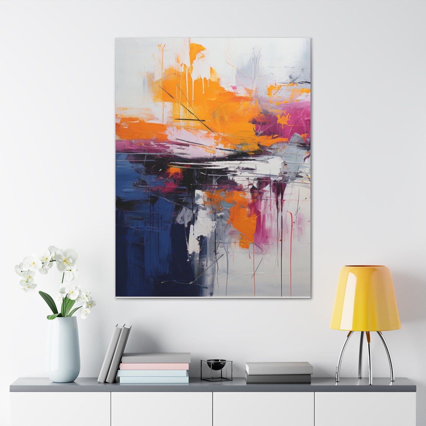 Primary Elegance: A Symphony of Sophistication Canvas Print