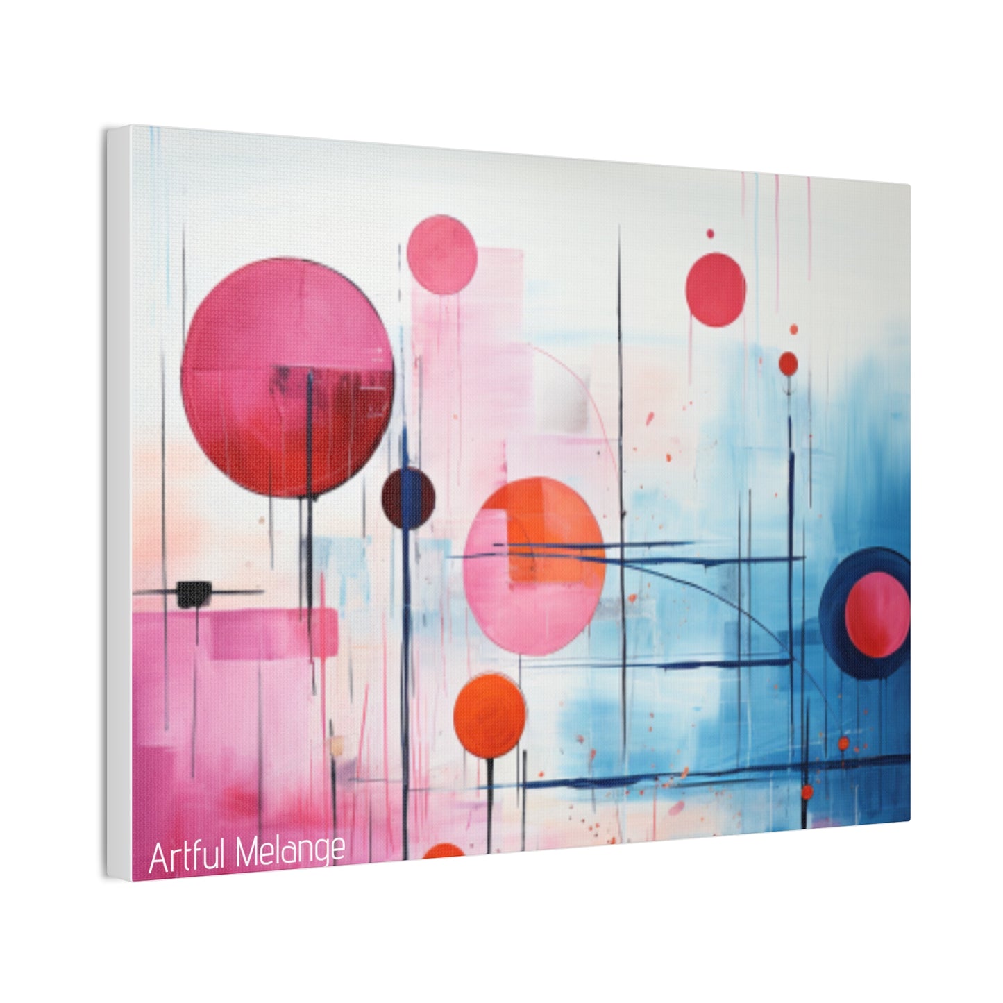 Primary Elegance: A Symphony of Sophistication Canvas Print