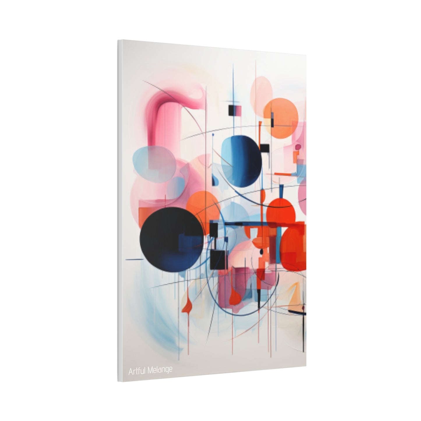 Primary Elegance: A Symphony of Sophistication Canvas Print