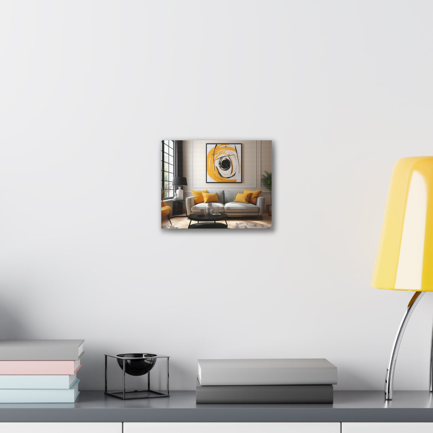 Timeless Elegance: Refined Yellow Hues Canvas Print for Sophisticated Living Spaces