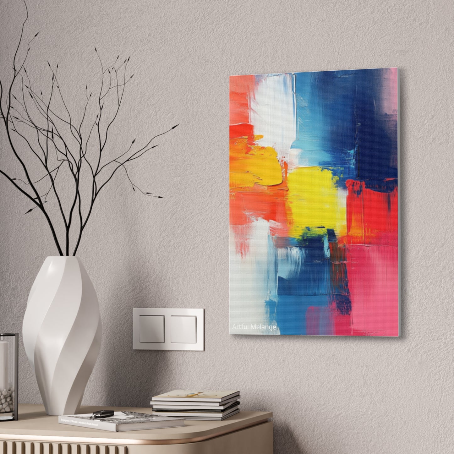 Acrylic Abstract Canvas Print - Richly Textured Artistry